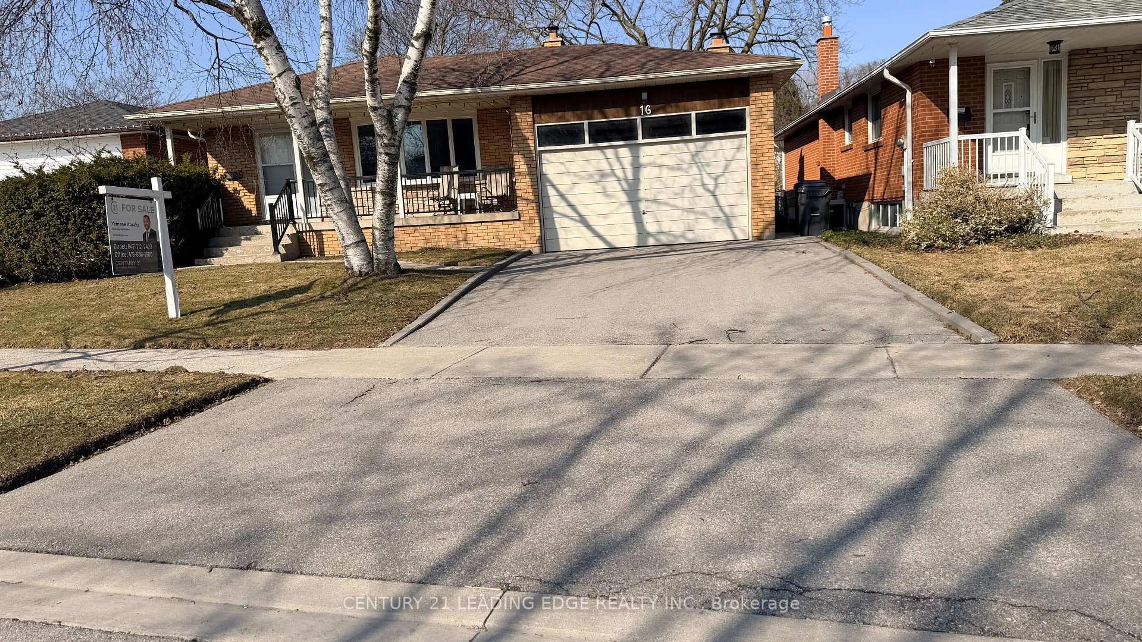 Home with brick exterior material, street for 16 Bethley Dr, Toronto Ontario M1E 3M7