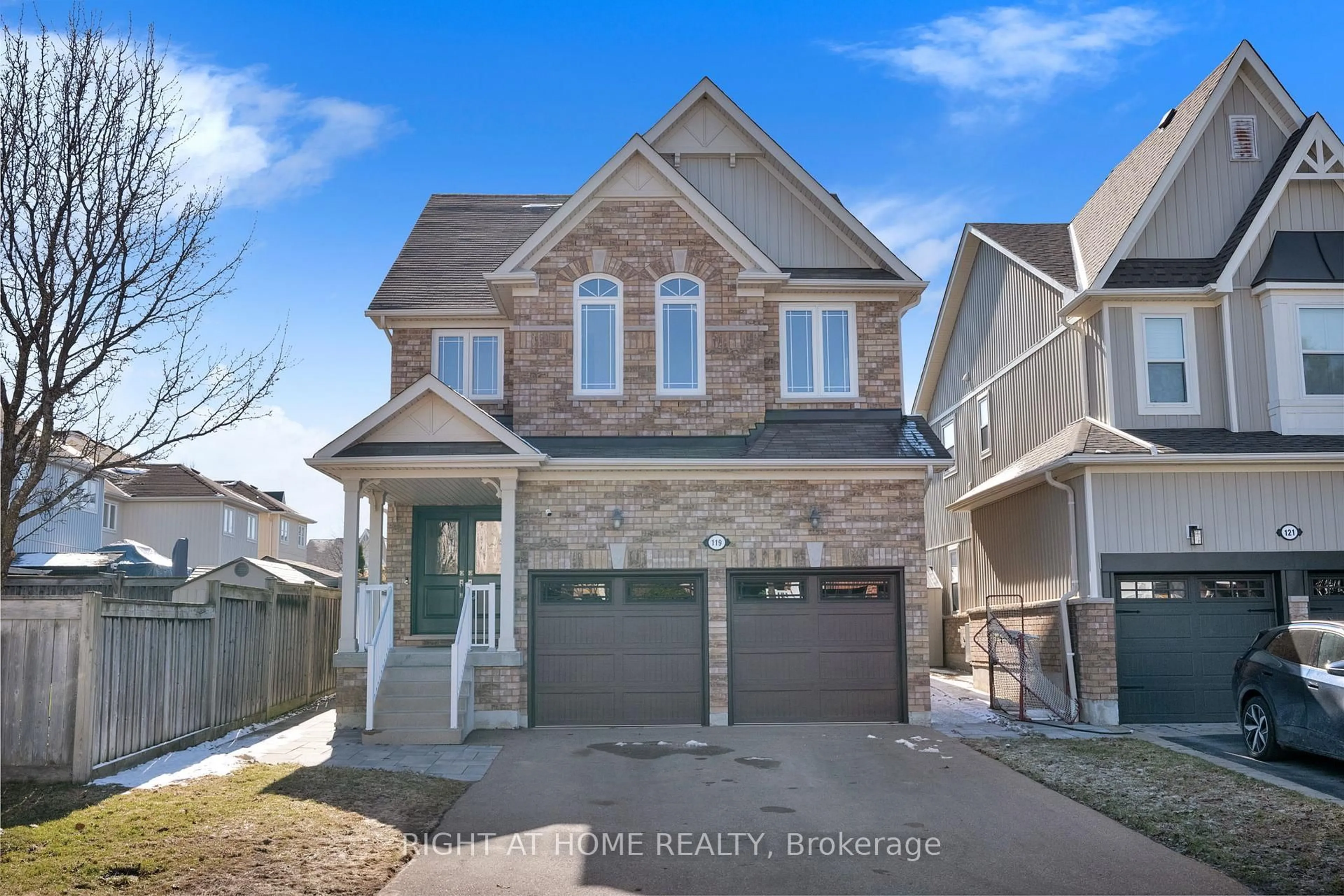 Home with brick exterior material, street for 119 Mildenhall Pl, Whitby Ontario L1M 0E4