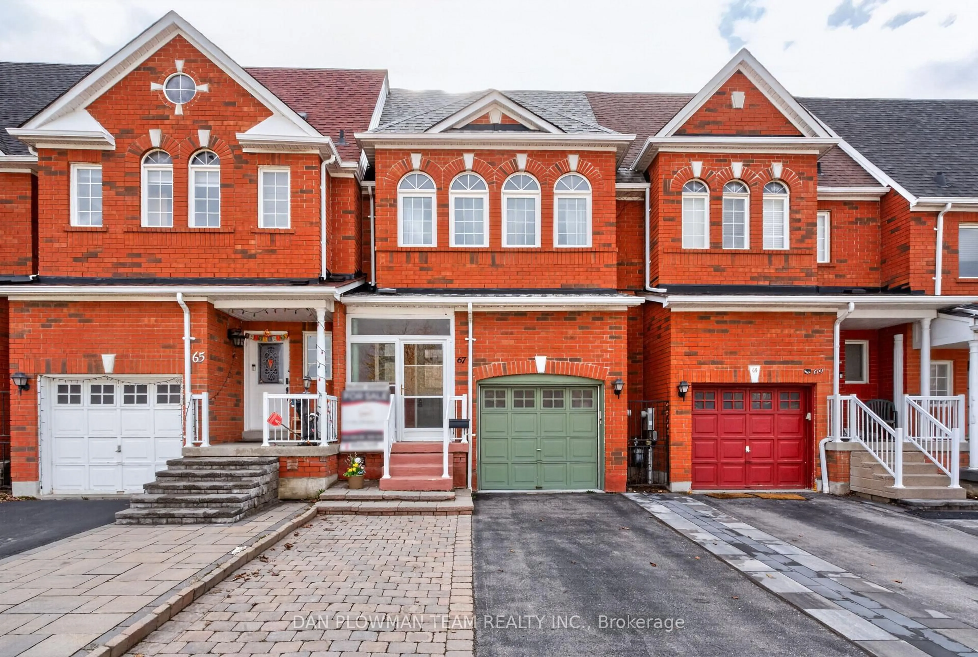 Home with brick exterior material, street for 67 Dooley Cres, Ajax Ontario L1T 4J2