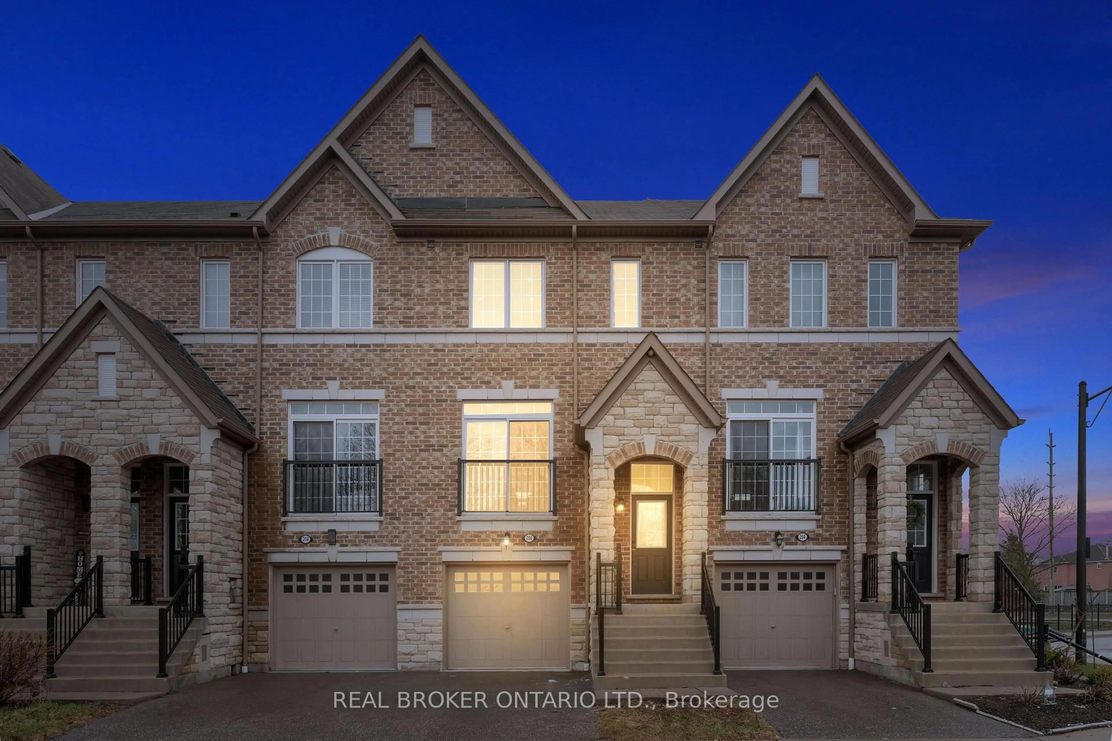 Home with brick exterior material, street for 206 London Lane, Ajax Ontario L1T 0N5