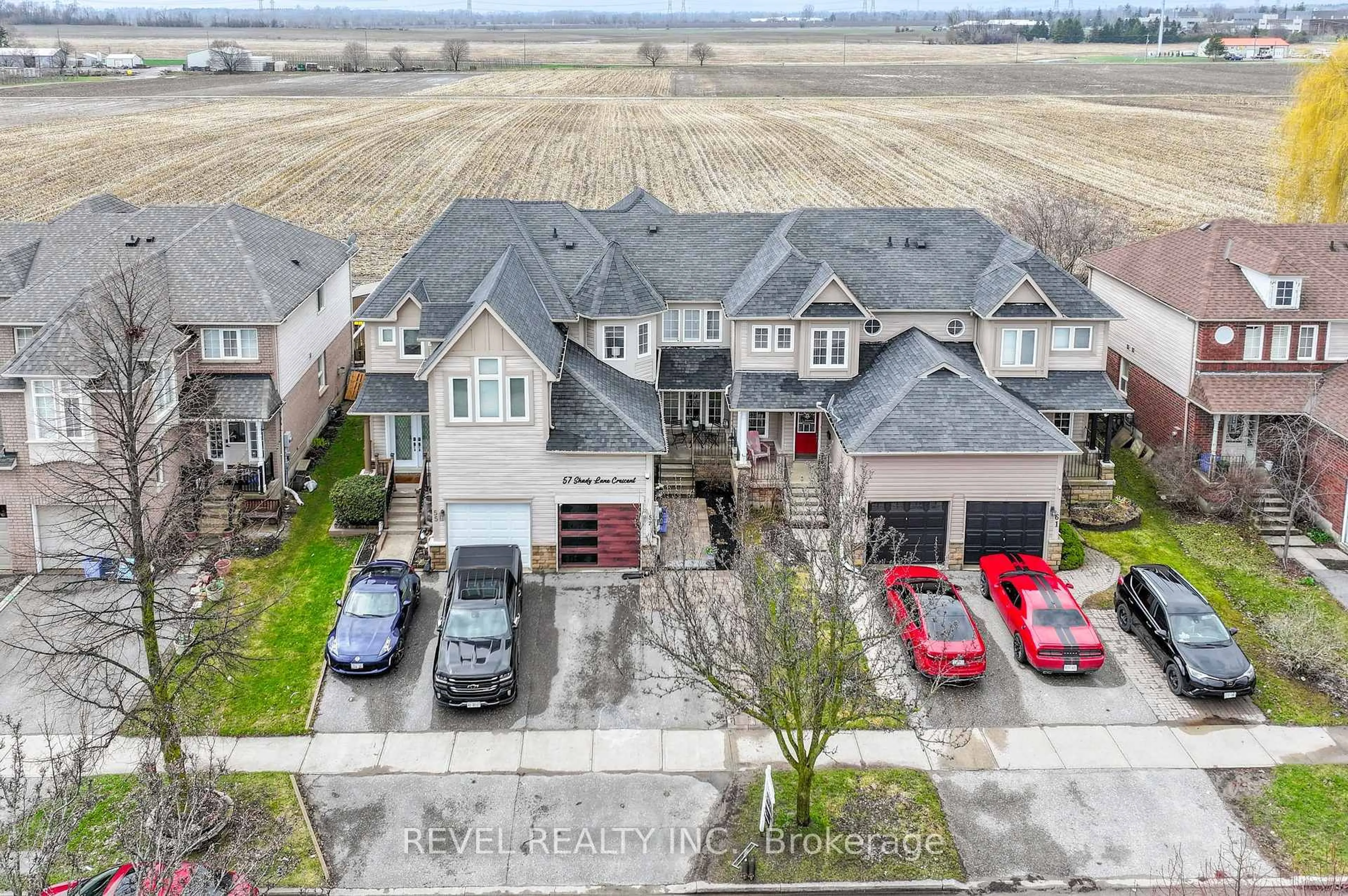 A pic from outside/outdoor area/front of a property/back of a property/a pic from drone, street for 57 Shady Lane Cres, Clarington Ontario L1C 5B2