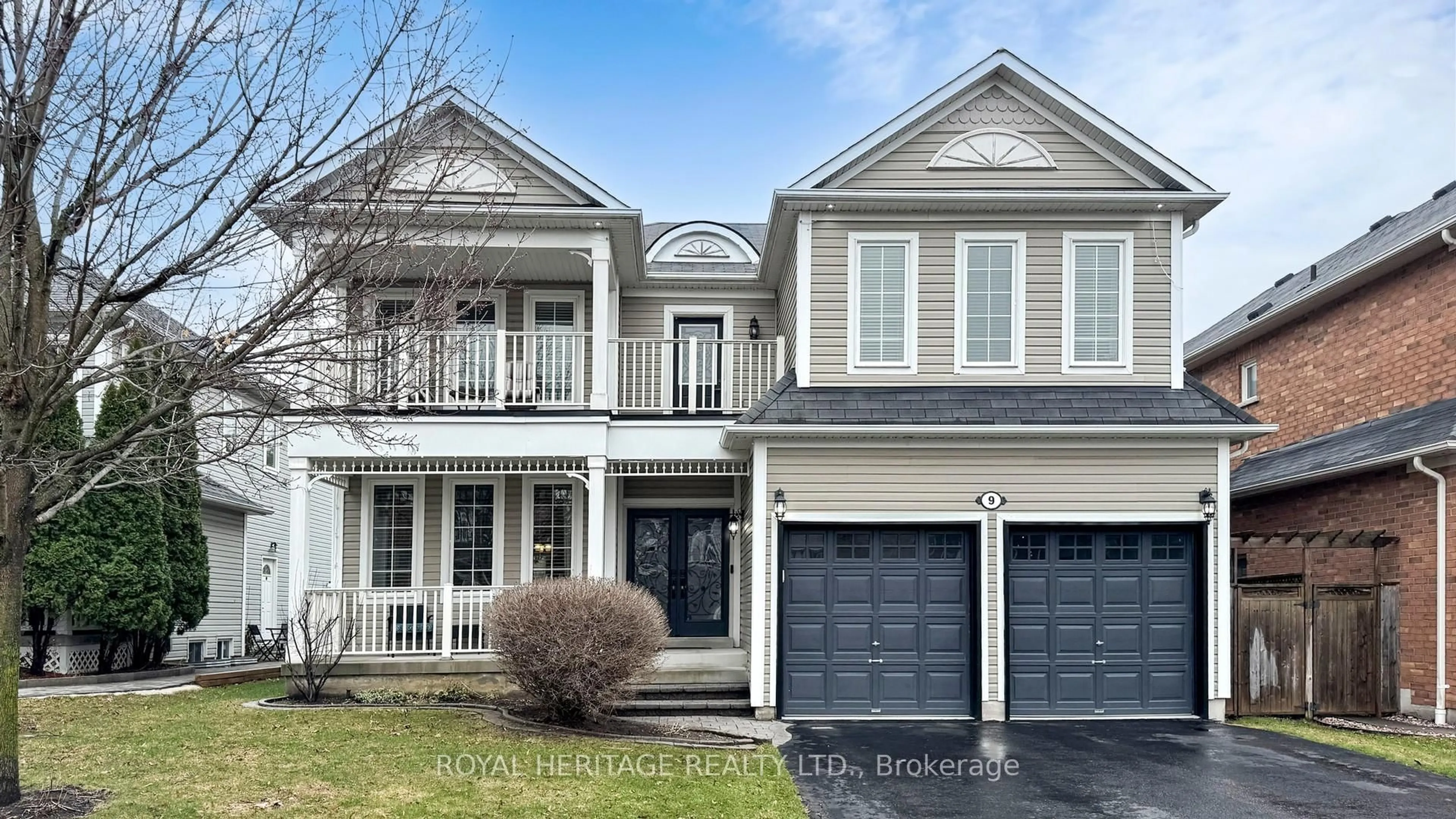 Home with vinyl exterior material, street for 9 Nathan Ave, Whitby Ontario L1M 1J3