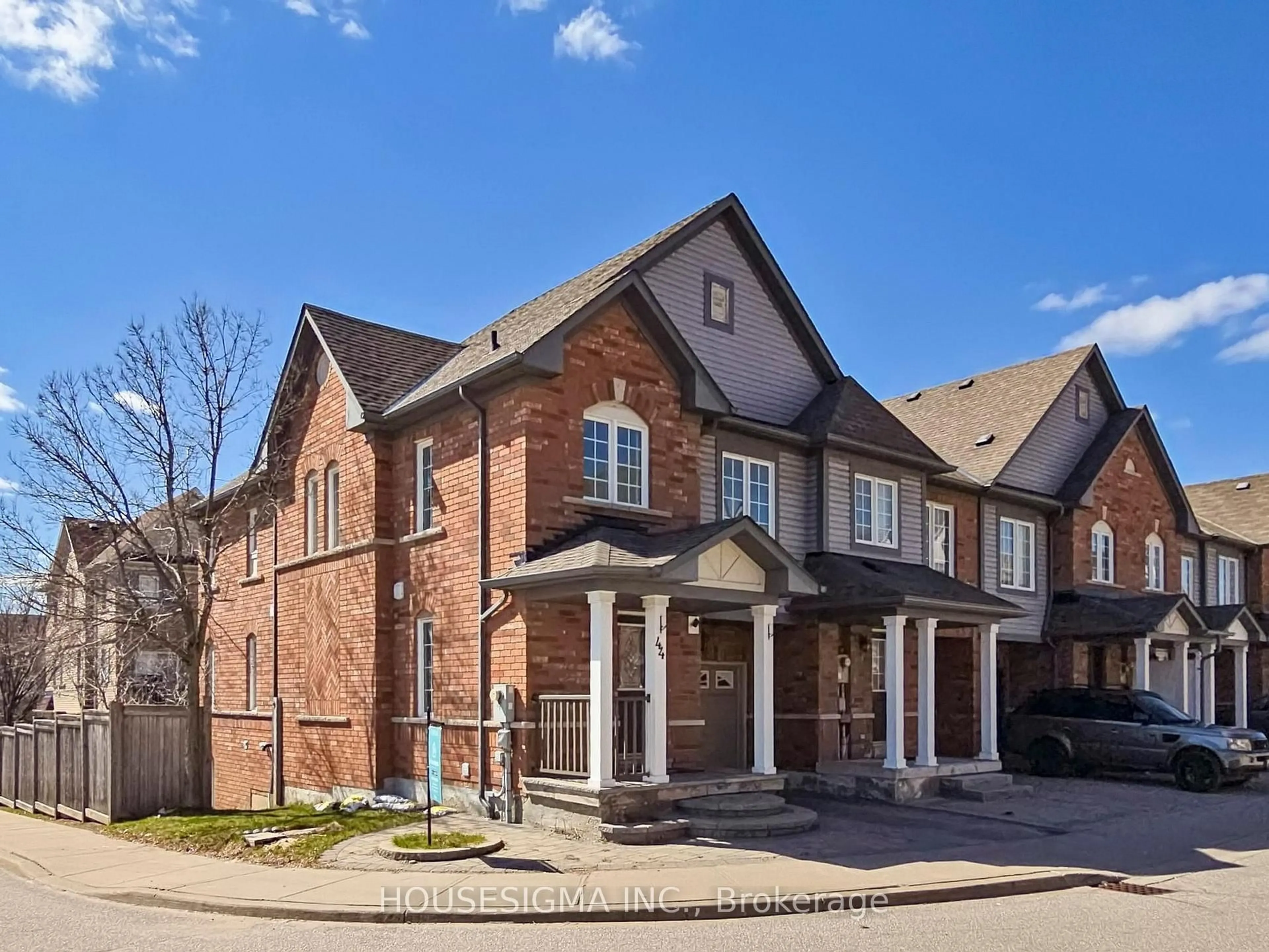 Home with brick exterior material, street for 44 Ventura Lane, Ajax Ontario L1T 0C4