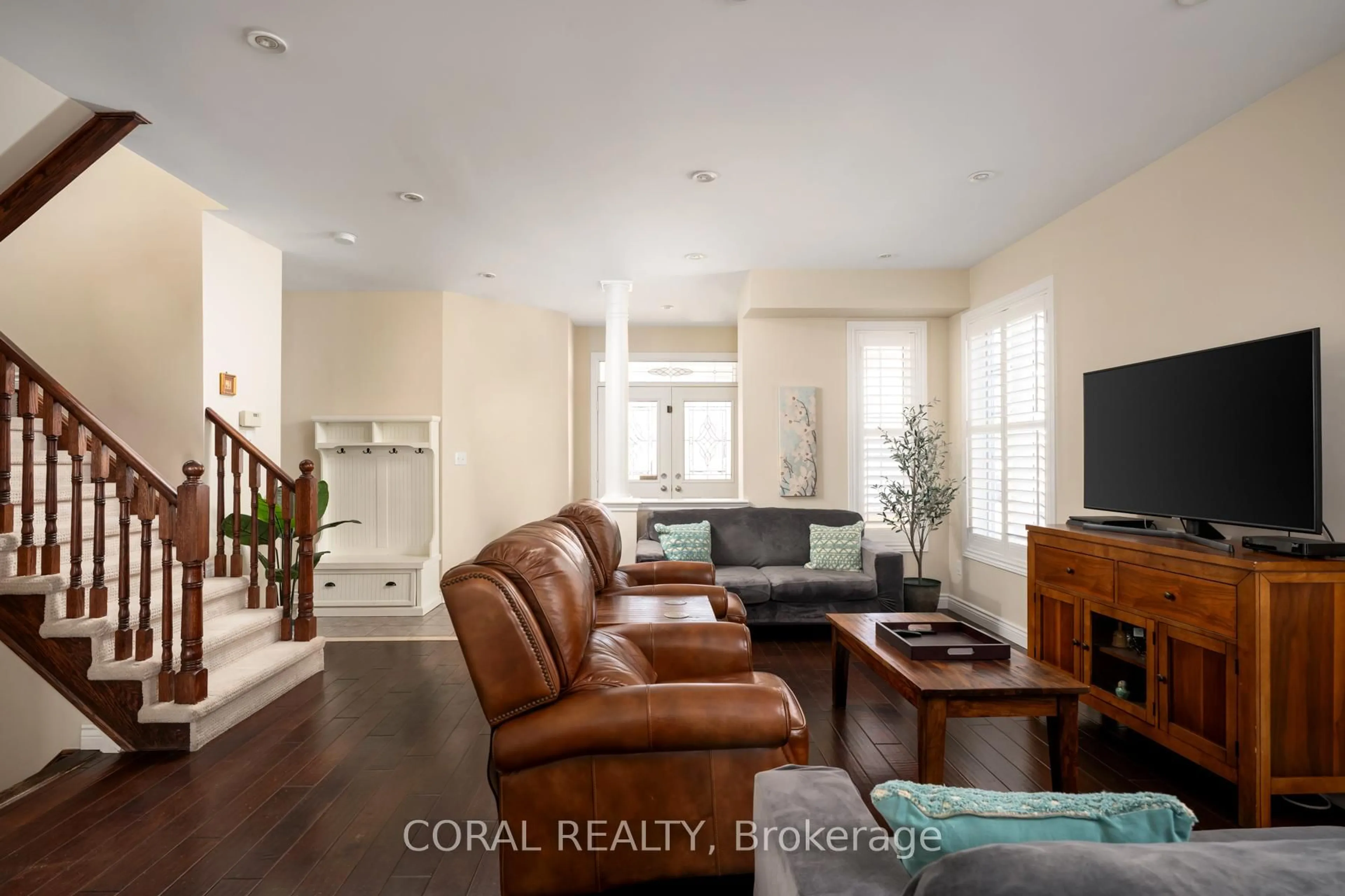 Living room with furniture, unknown for 48 Hawstead Cres, Whitby Ontario L1M 2M4