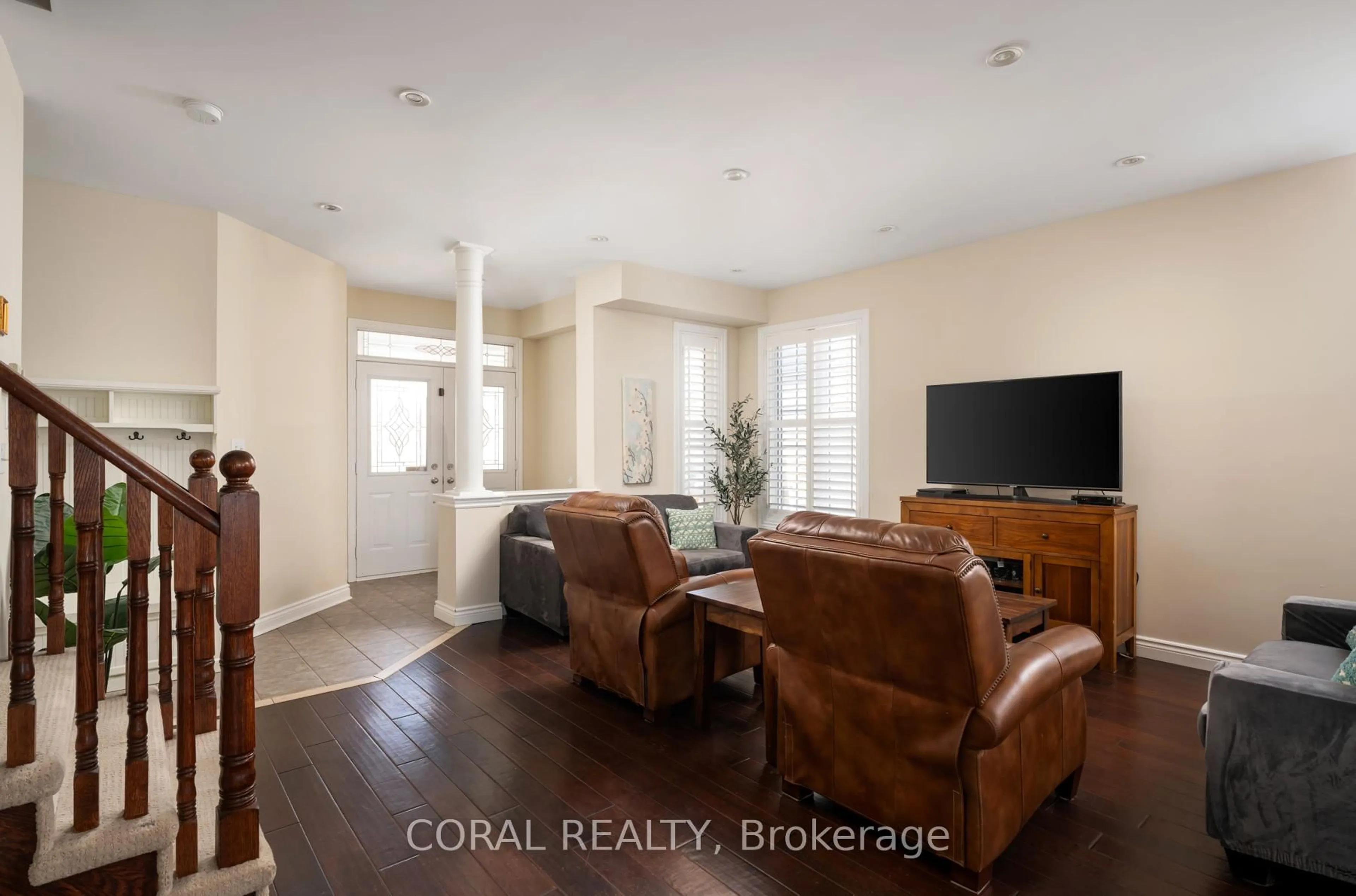 Living room with furniture, unknown for 48 Hawstead Cres, Whitby Ontario L1M 2M4