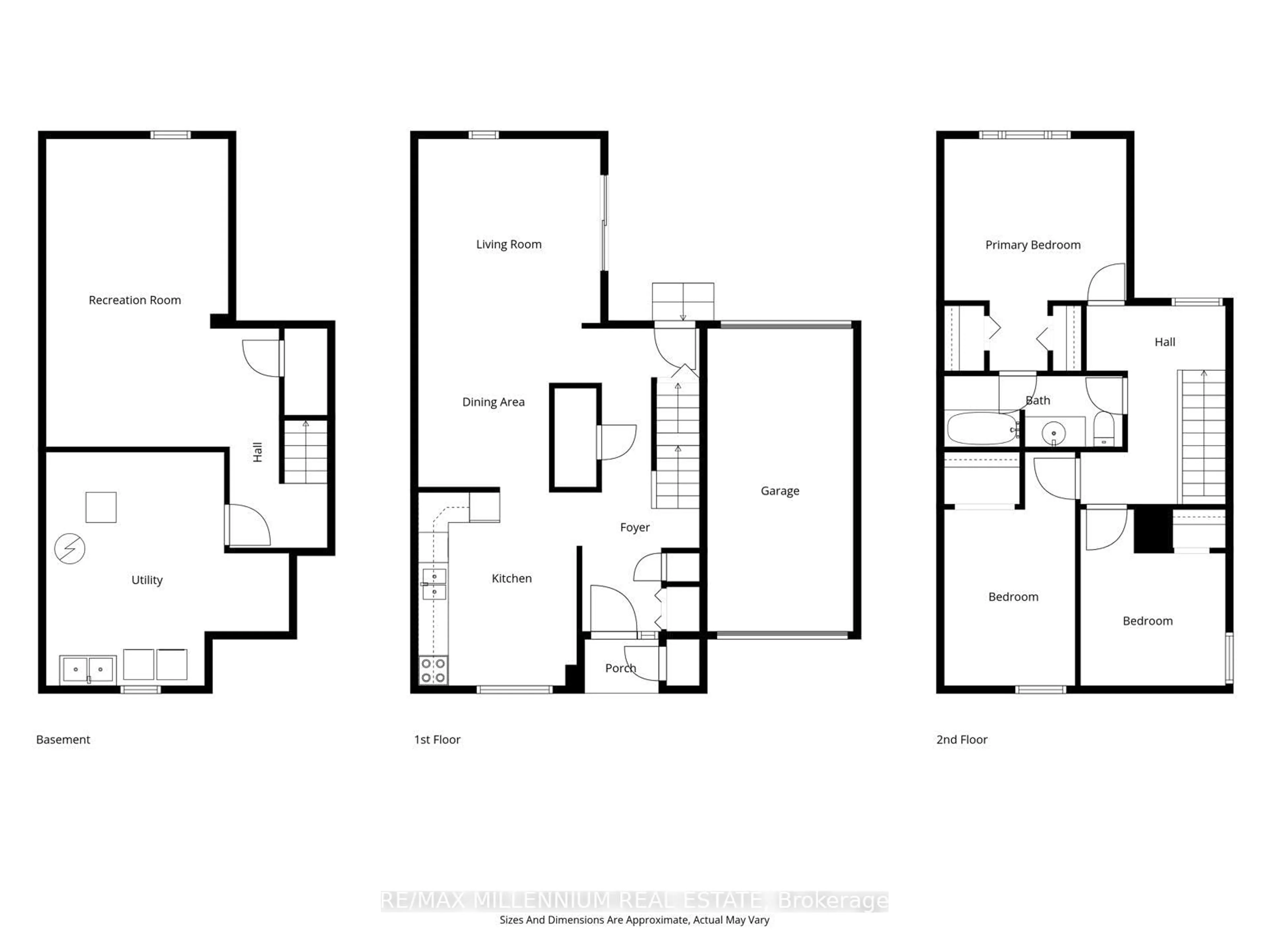 Floor plan for 127 Rands Rd, Ajax Ontario L1S 3H8