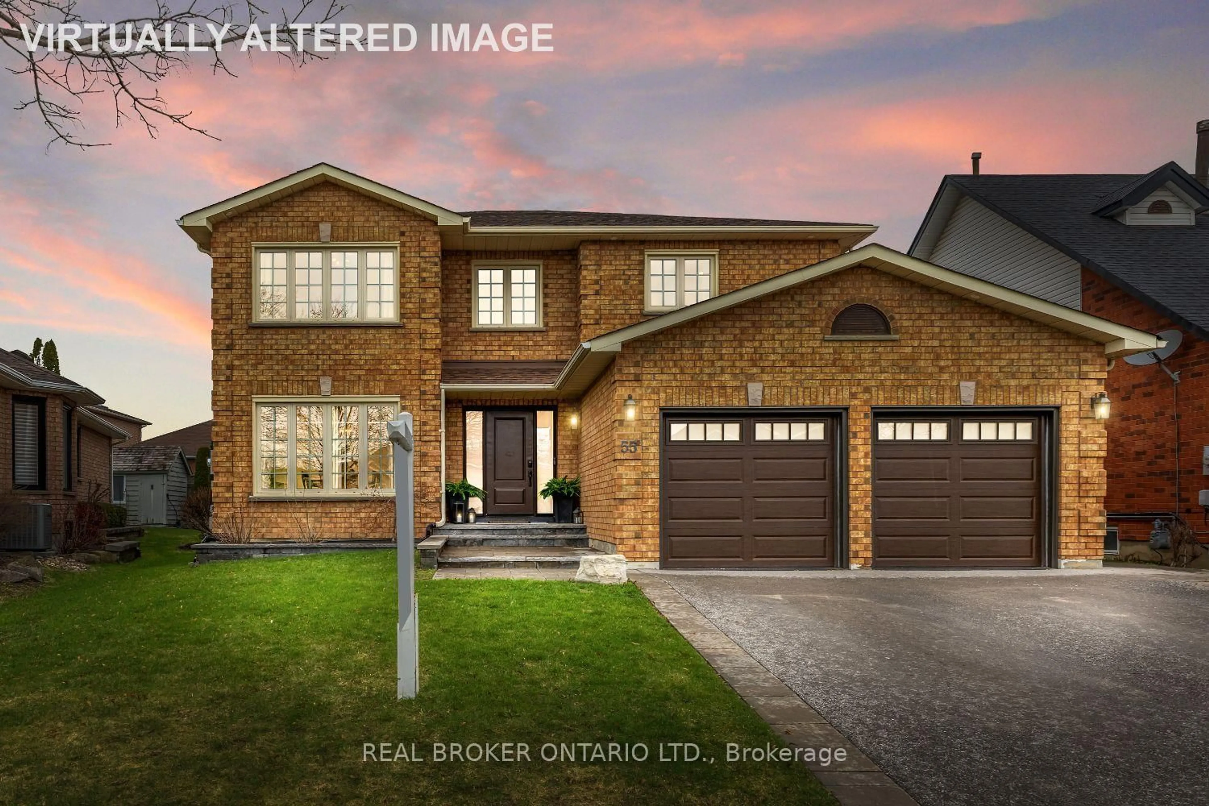 Home with brick exterior material, street for 55 Mull Cres, Clarington Ontario L1E 2E2
