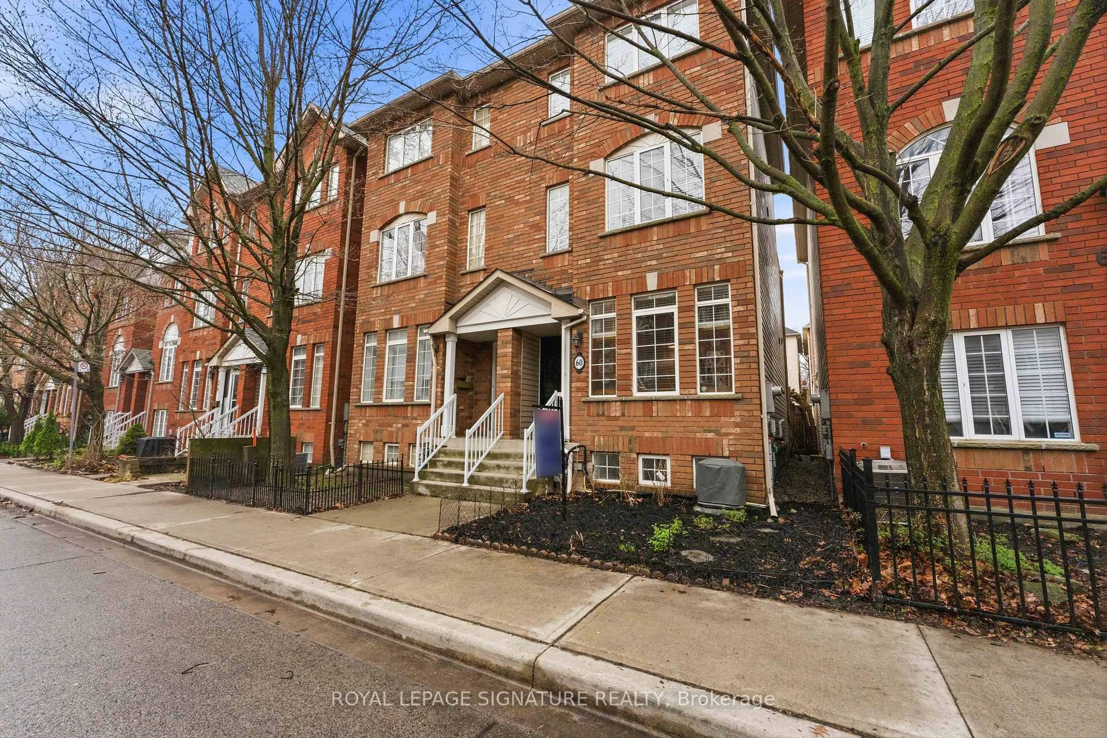 Home with brick exterior material, building for 60 Natalie Pl, Toronto Ontario M4M 3P7