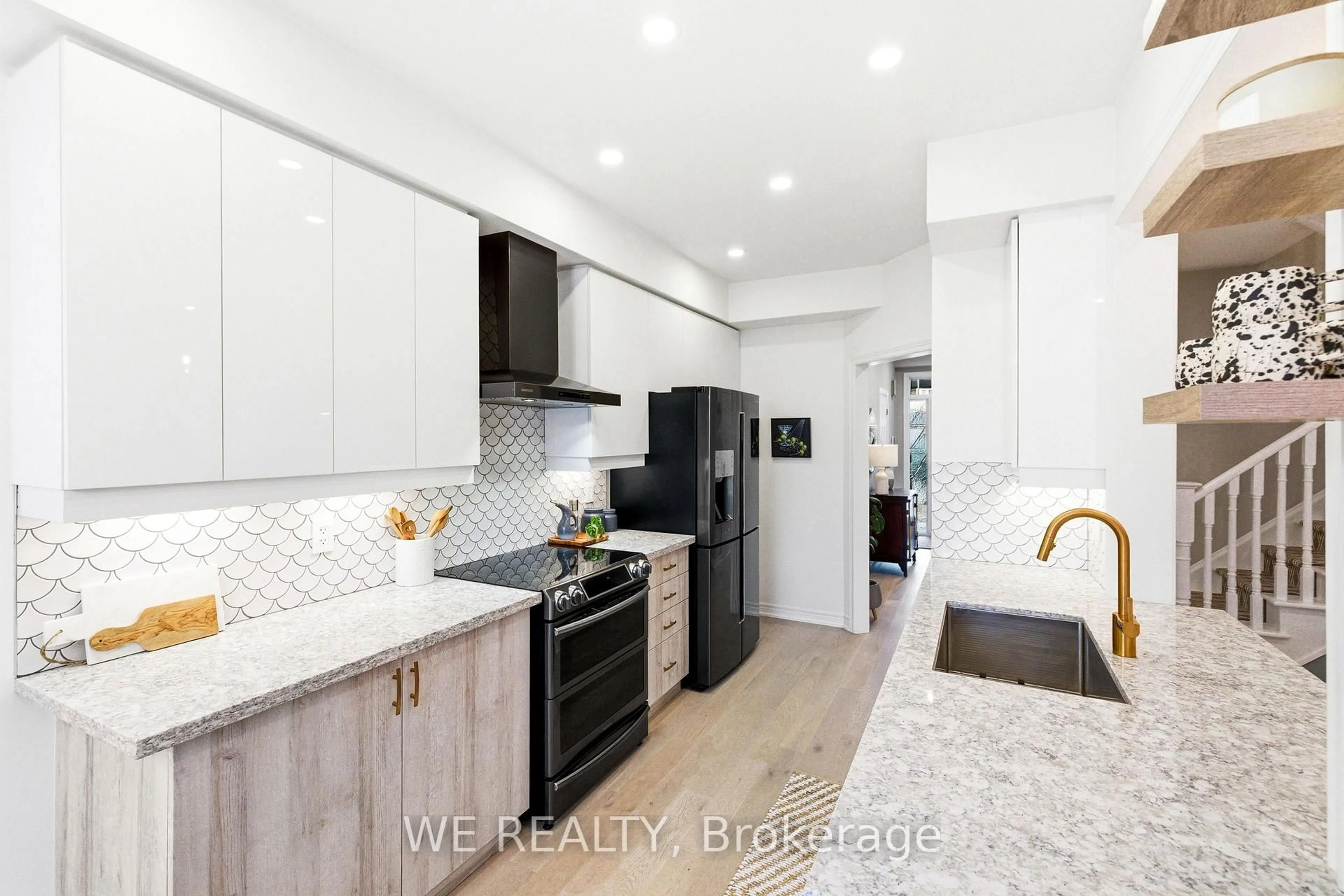 Contemporary kitchen, ceramic/tile floor for 1911 Calvington Dr, Pickering Ontario L1V 0B3