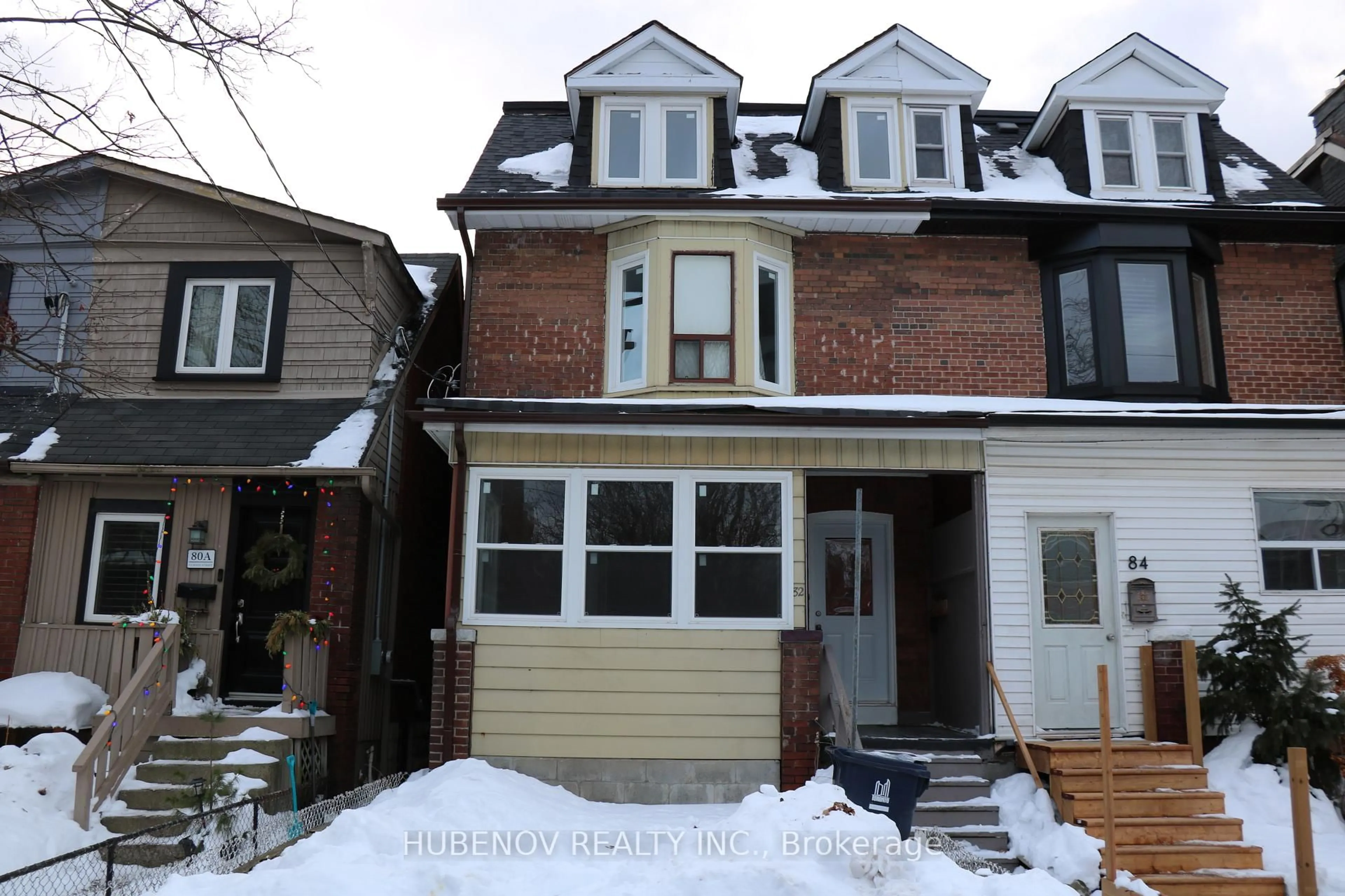 Home with brick exterior material, street for 82 Curzon St, Toronto Ontario M4M 3B4