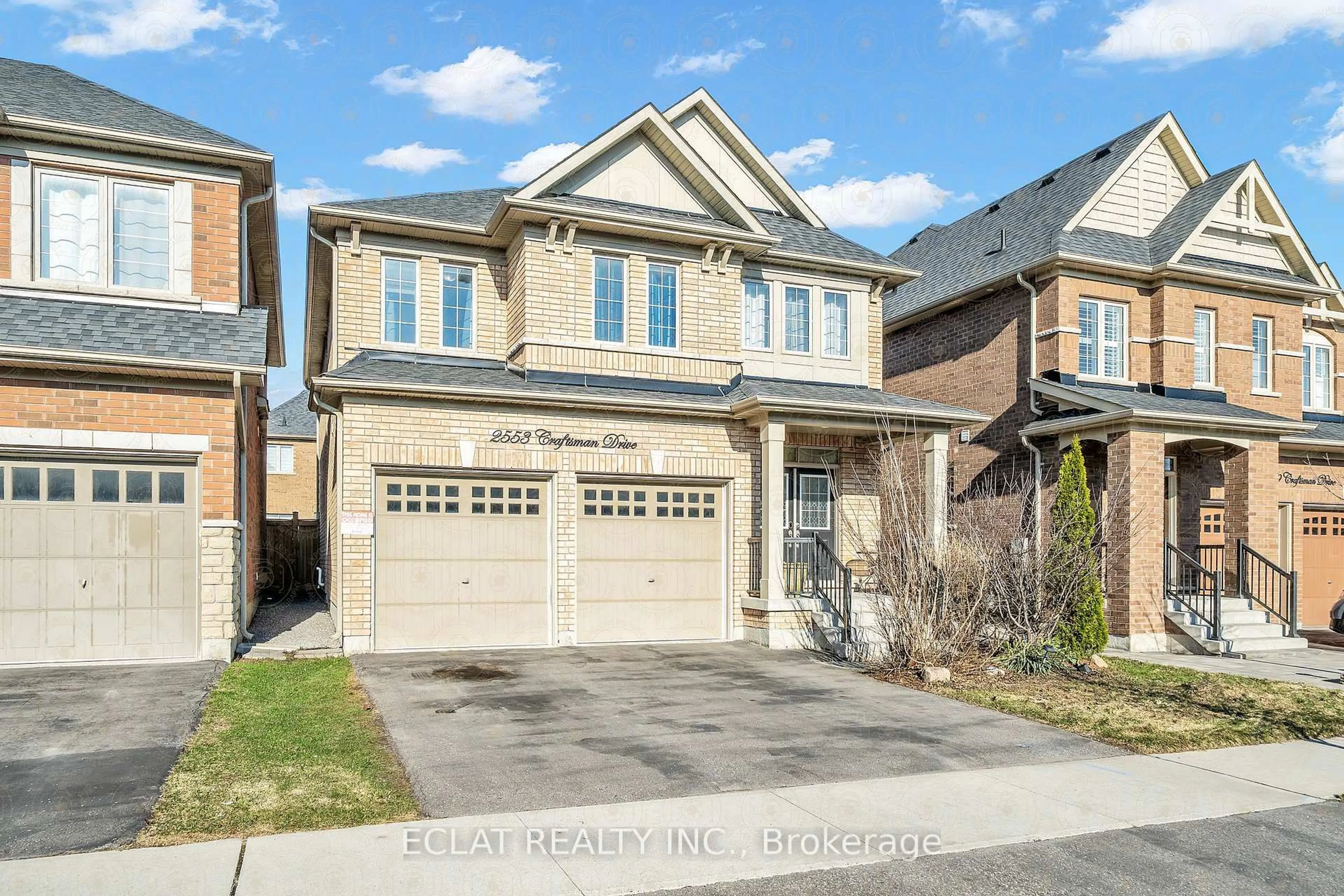 Home with brick exterior material, street for 2553 Craftsman Dr, Oshawa Ontario L1L 0M4