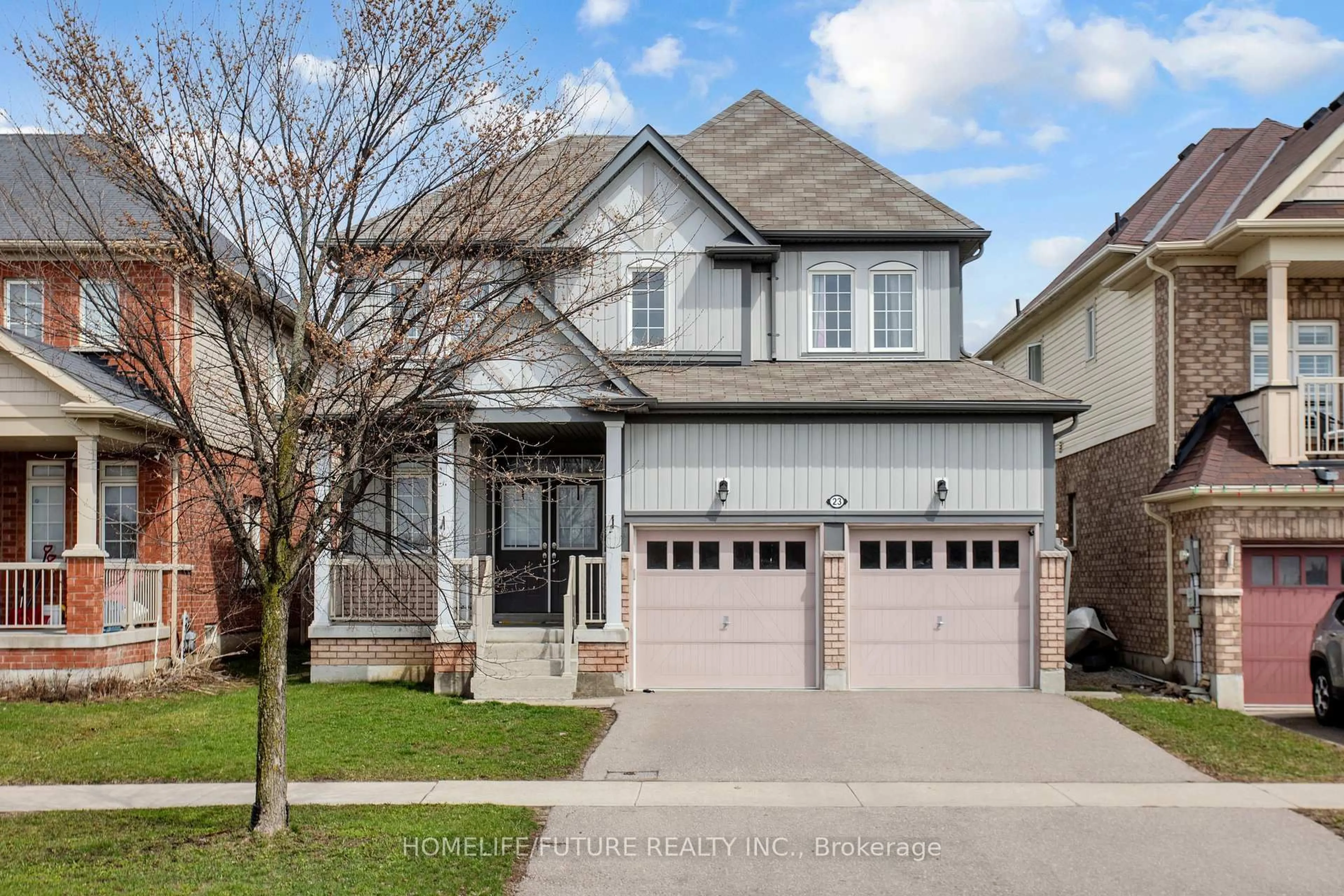 Home with brick exterior material, street for 23 Edwin Carr St, Clarington Ontario L1C 0R8