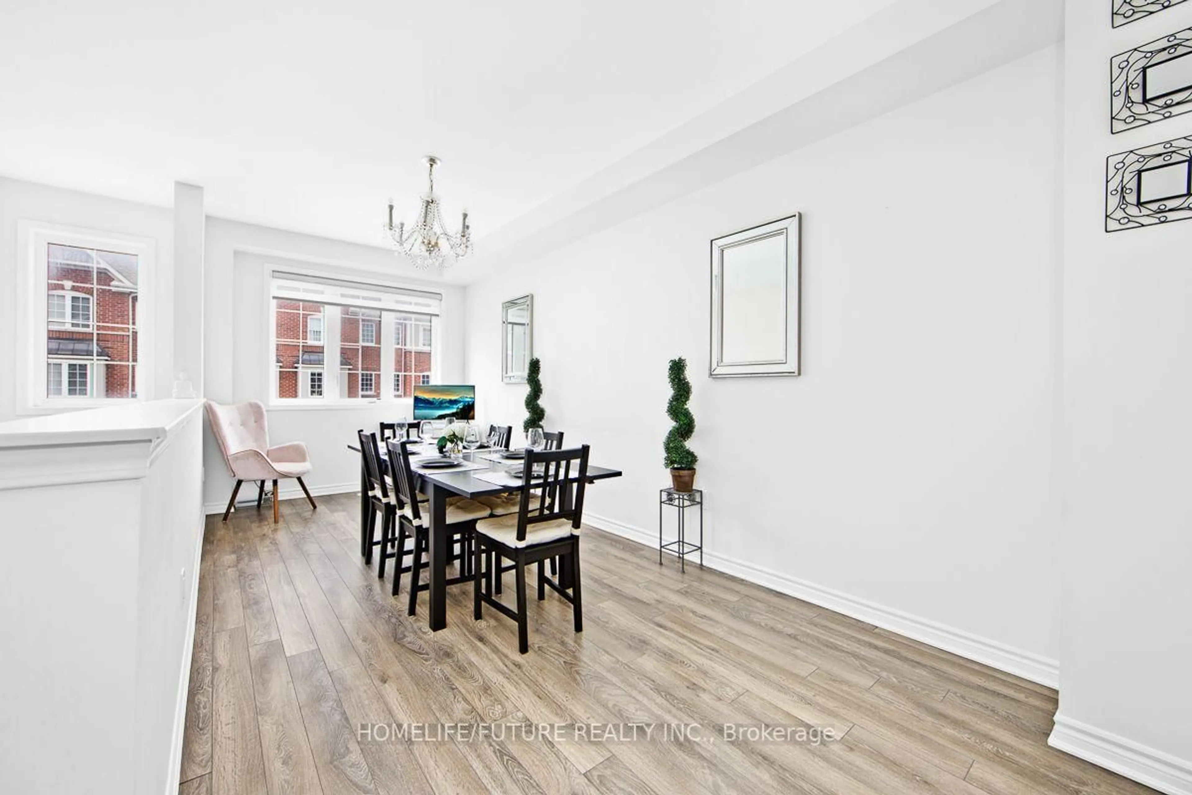 Dining room, wood/laminate floor for 78 Jolly Way, Toronto Ontario M1P 0E2