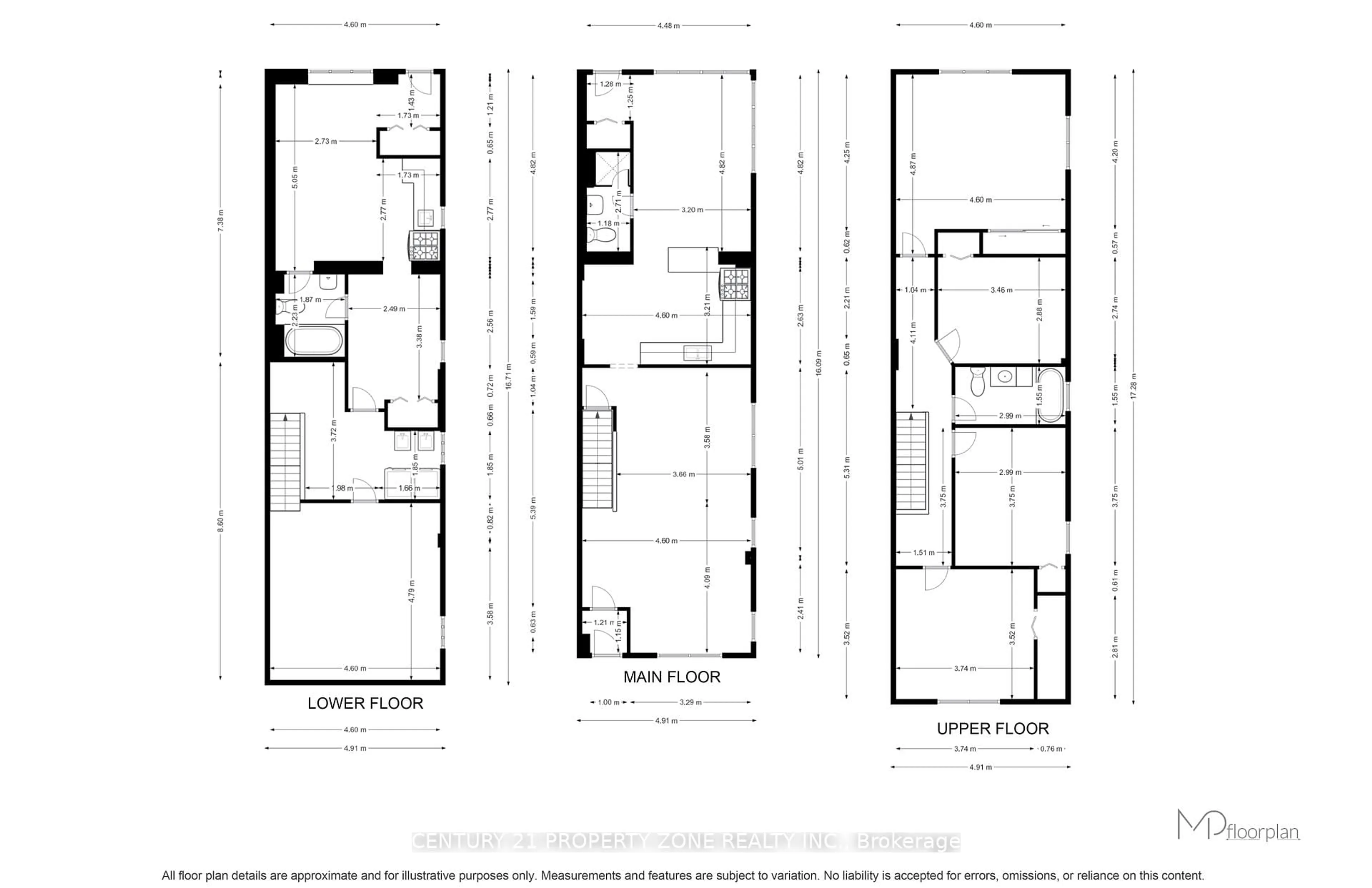 Floor plan for 97 SPARKHALL Ave, Toronto Ontario M4K 1G7