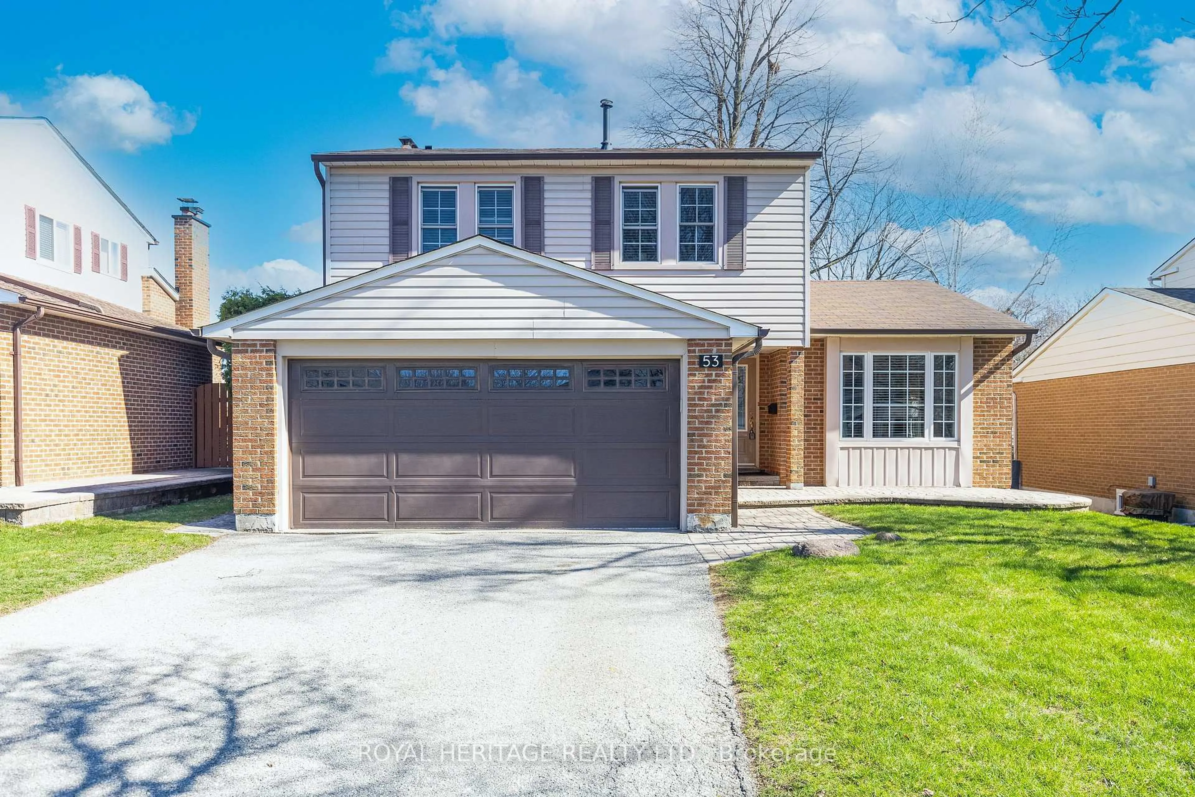 Home with brick exterior material, street for 53 Teresa Dr, Whitby Ontario L1N 6H9