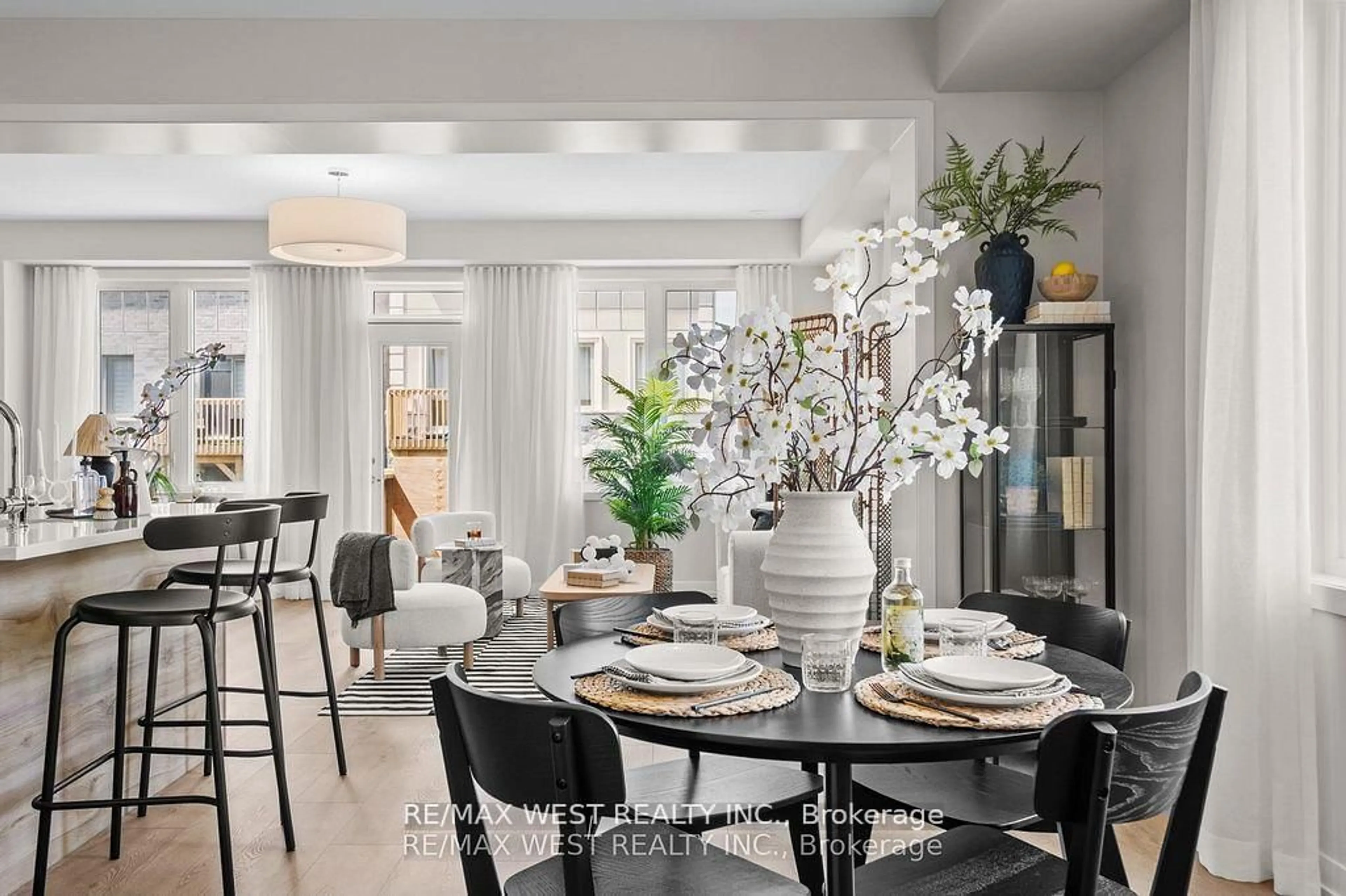 Dining room, ceramic/tile floor for 110 Ziibi Way, Clarington Ontario L1B 1G9