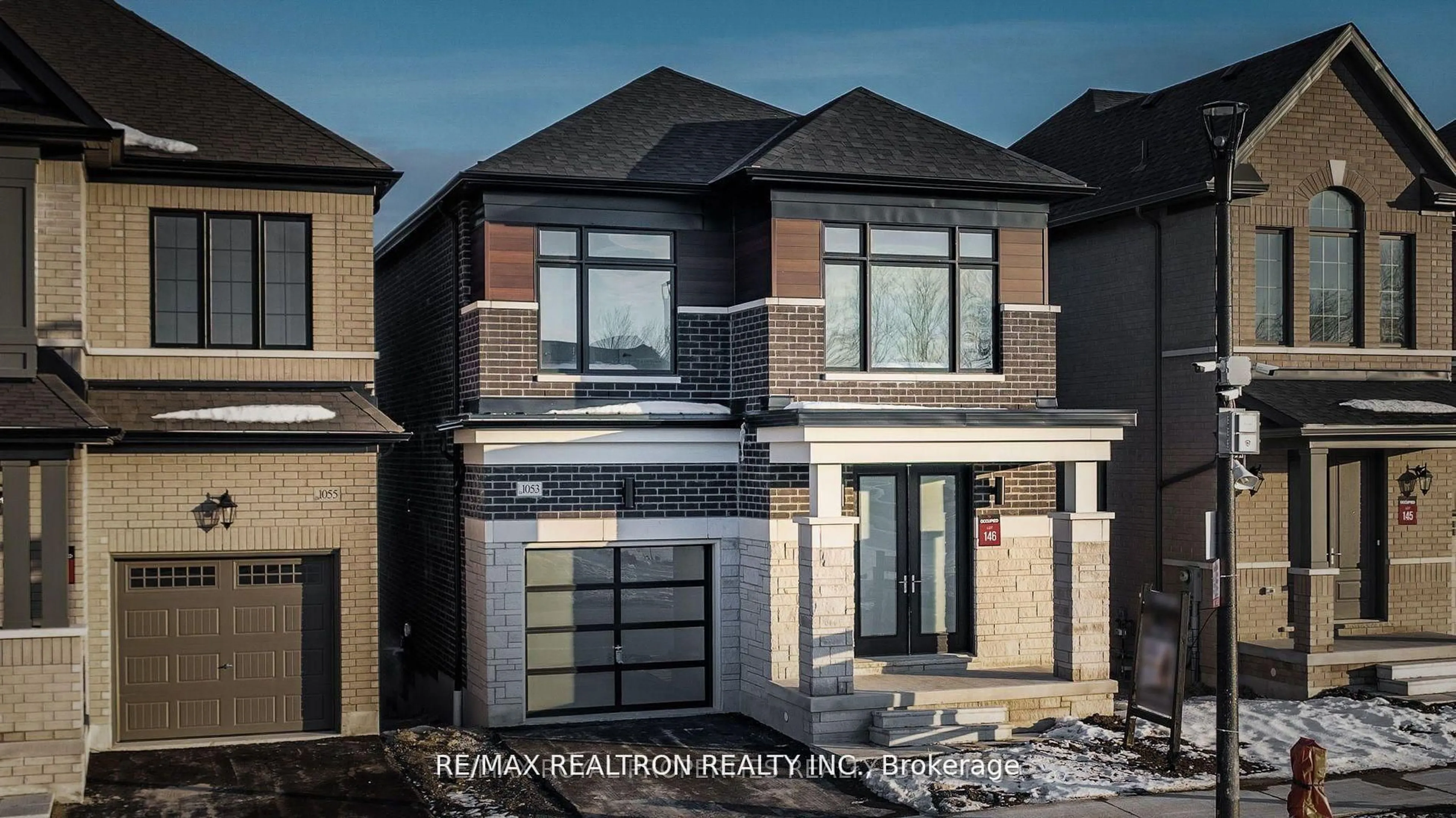 Home with brick exterior material, street for 1053 Zircon Manr, Pickering Ontario L1X 0P9