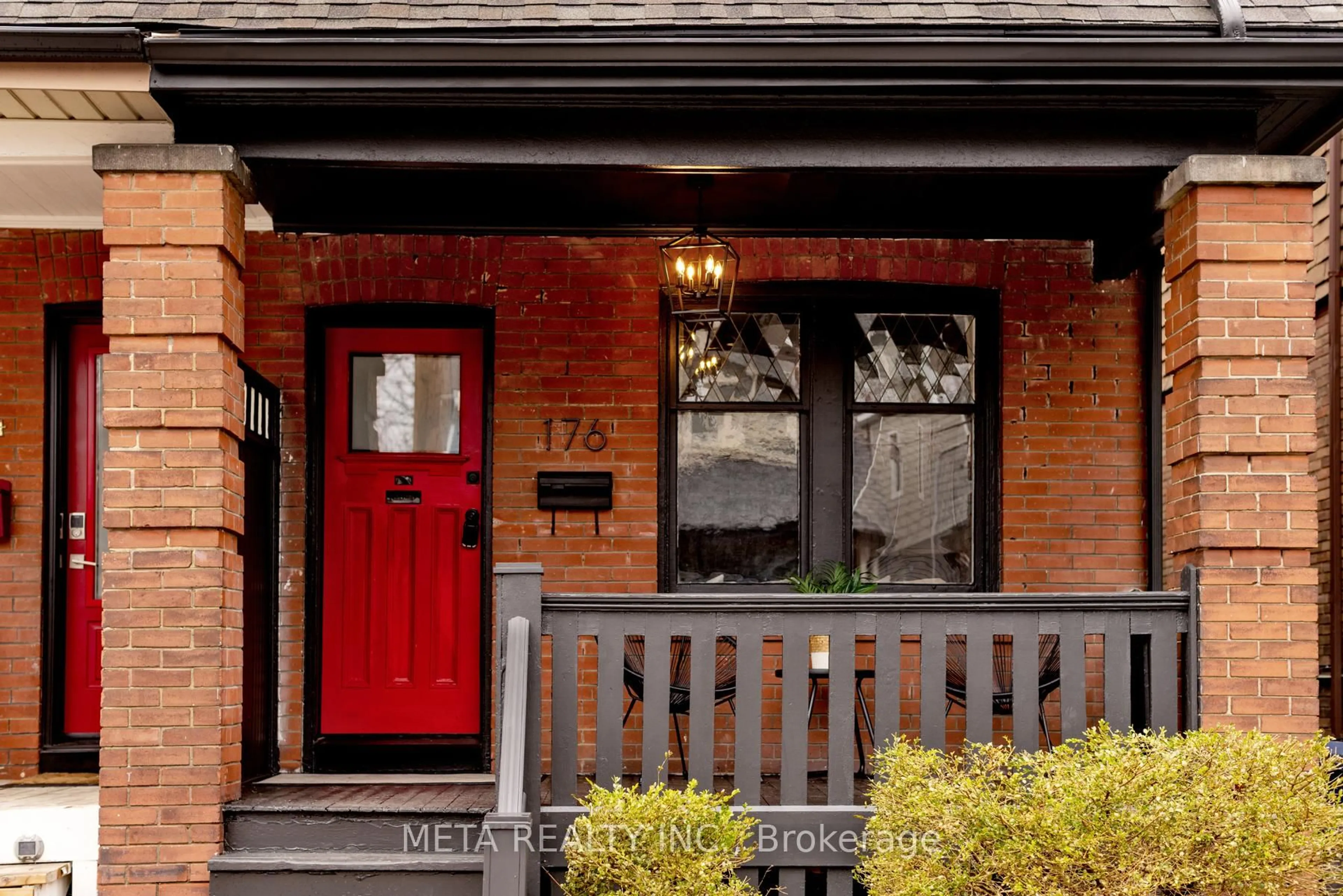 Home with brick exterior material, street for 176 Gainsborough Rd, Toronto Ontario M4L 3C4