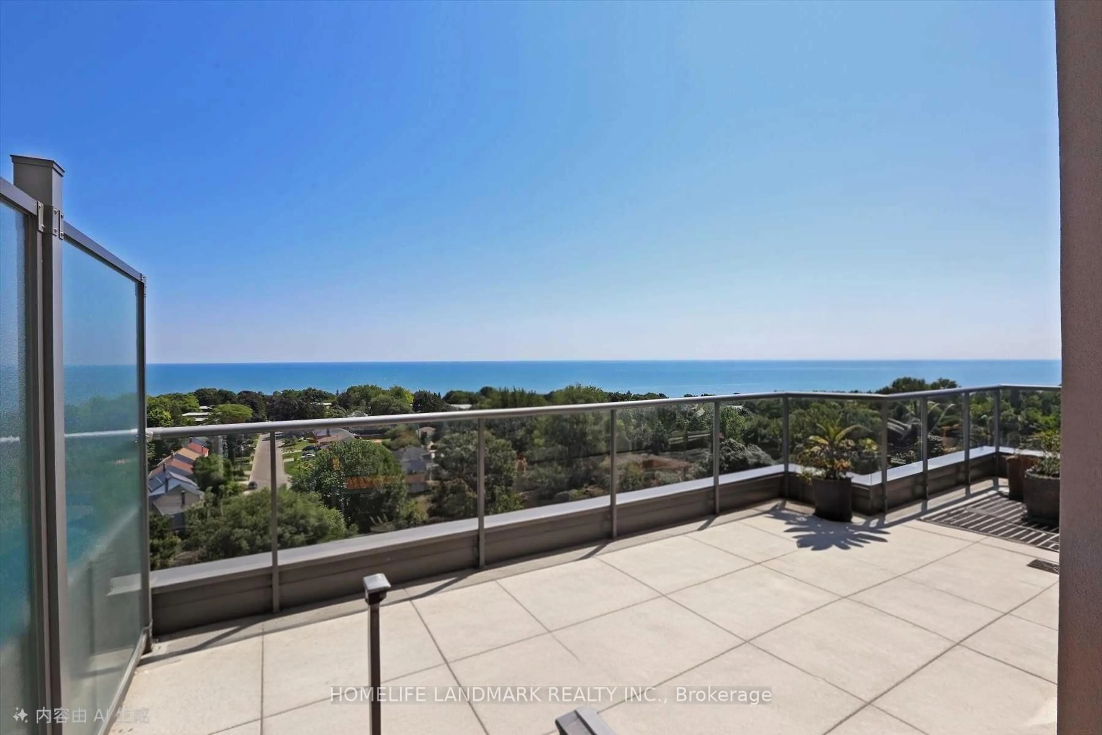 Balcony in the apartment, water/lake/river/ocean view for 22 EAST HAVEN Dr #1113, Toronto Ontario M1M 1N1