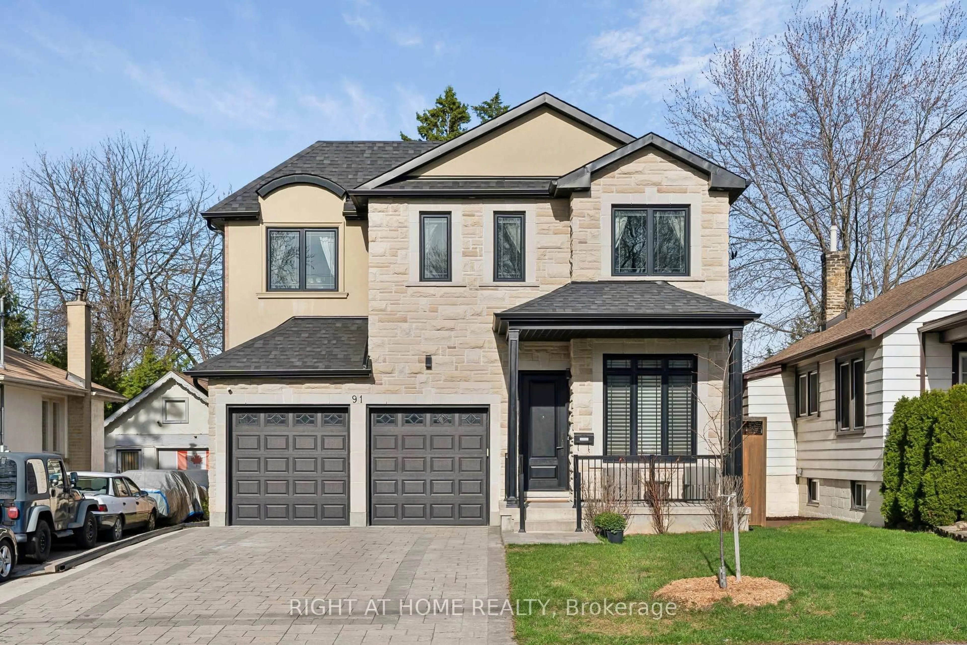 Home with brick exterior material, street for 91 Atlee Ave, Toronto Ontario M1N 3X5