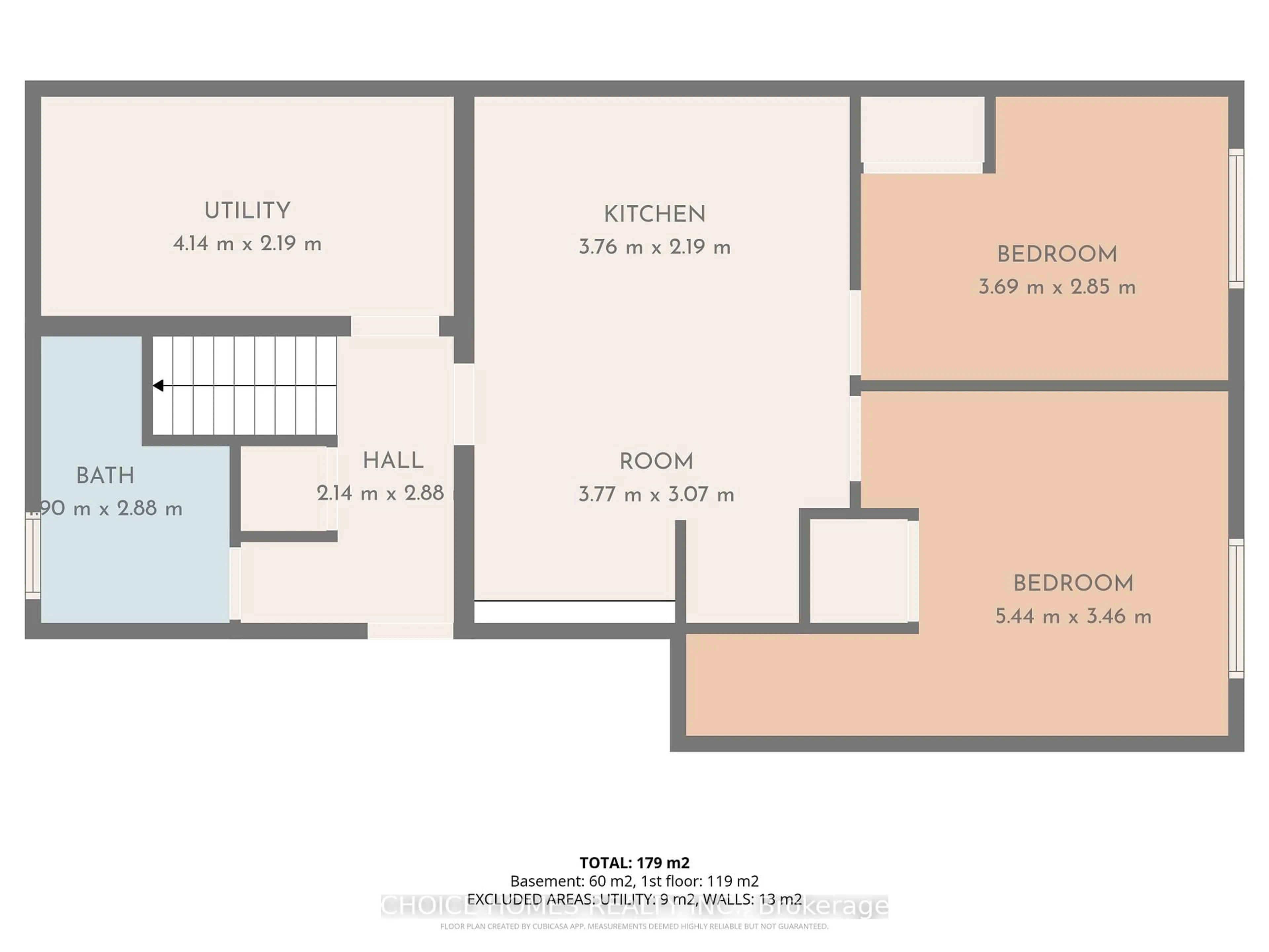 Floor plan for 19 Landfair Cres, Toronto Ontario M1J 3A6