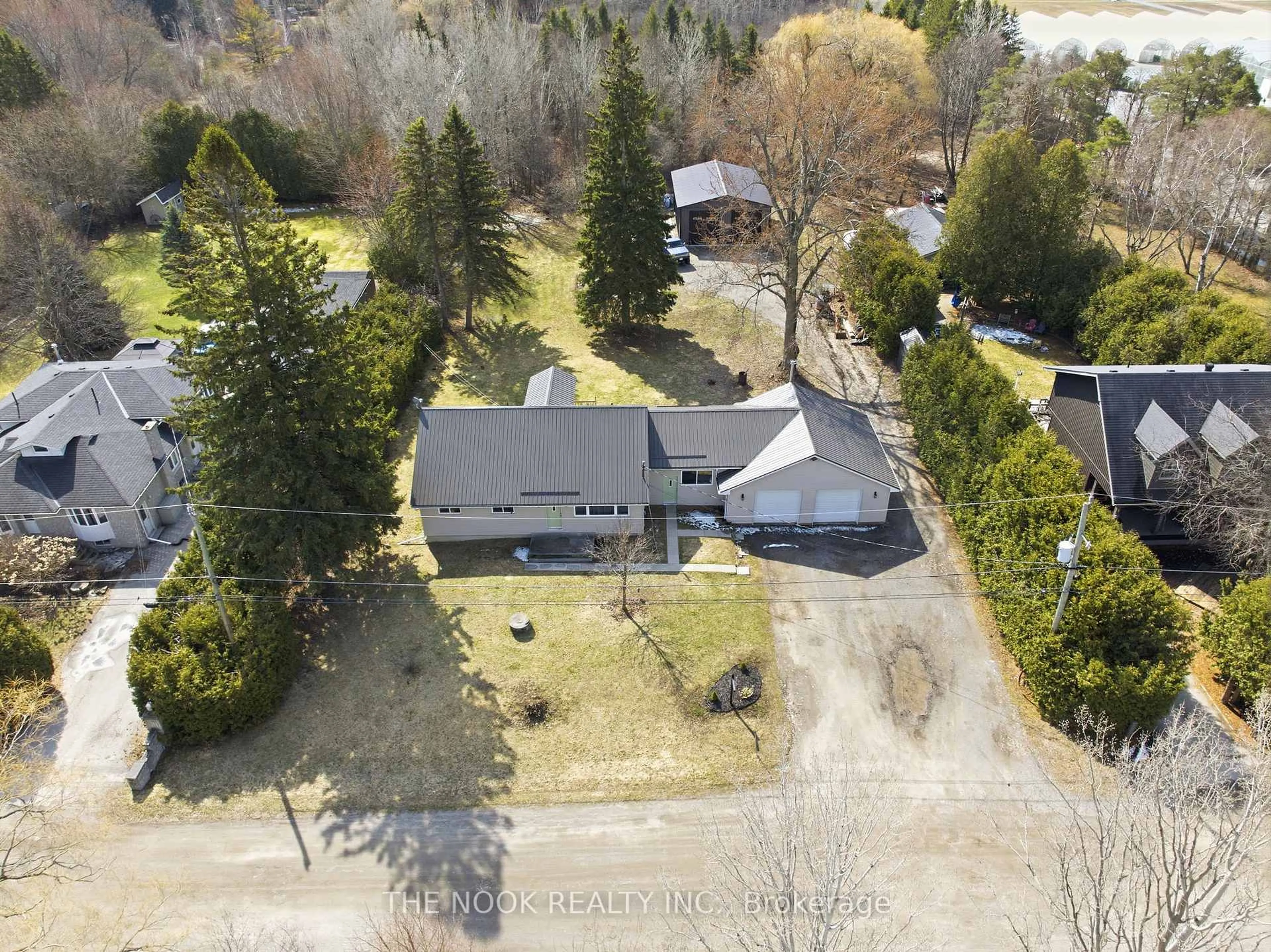 A pic from outside/outdoor area/front of a property/back of a property/a pic from drone, unknown for 3824 Trulls Rd, Clarington Ontario L1E 2L3