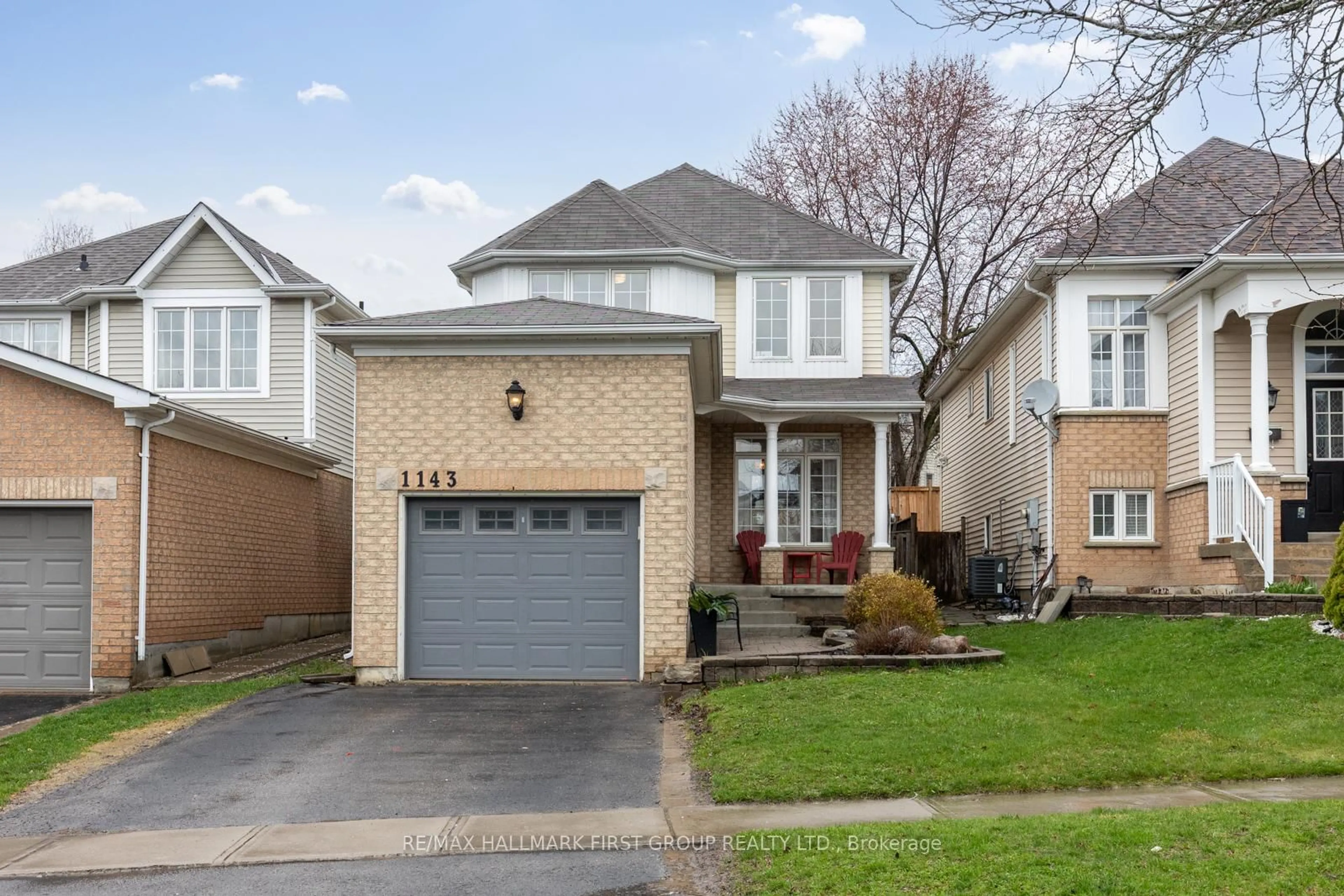 Home with brick exterior material, street for 1143 Timberland Cres, Oshawa Ontario L1K 2K8