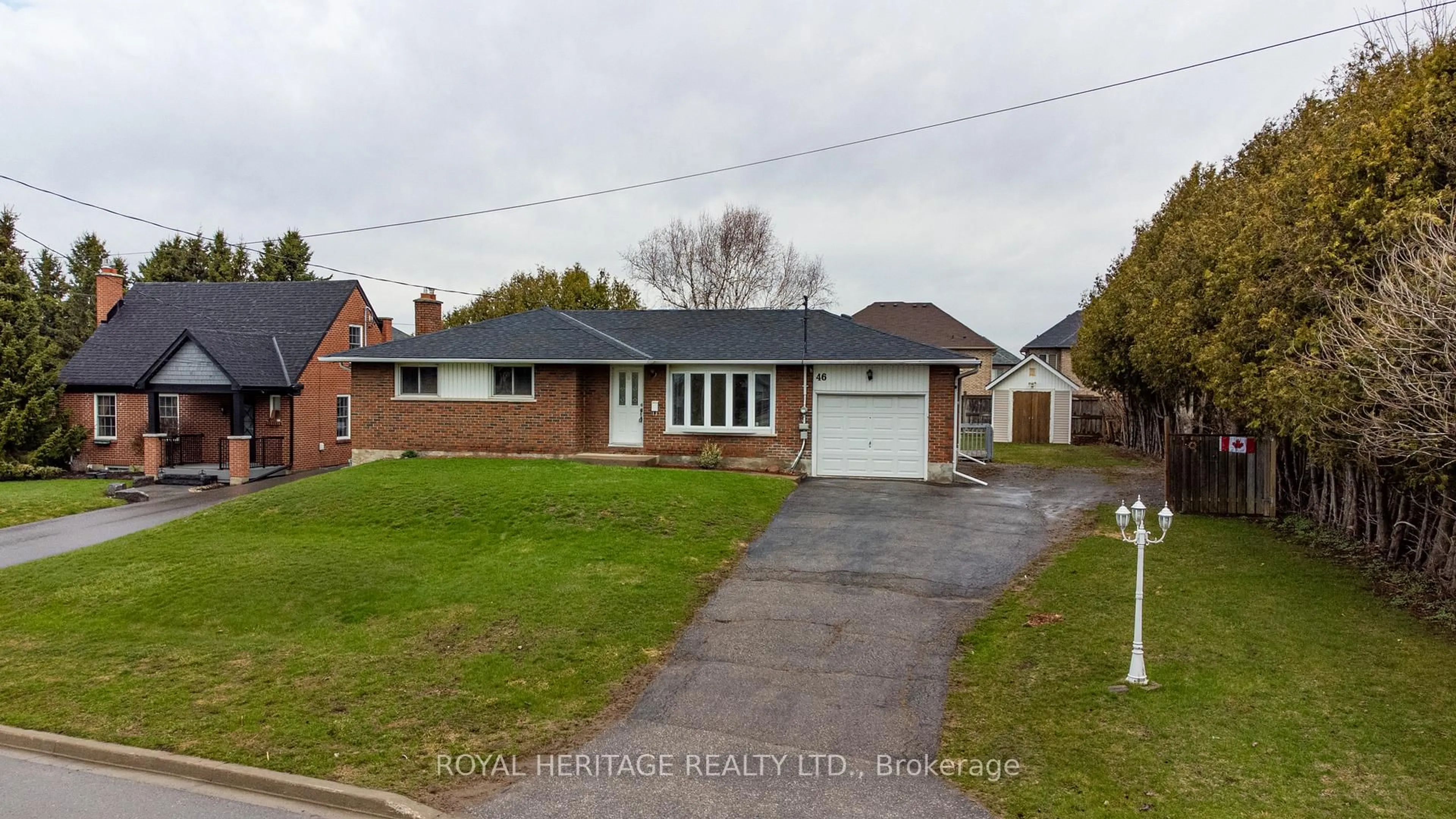 Home with brick exterior material, street for 46 Given Rd, Clarington Ontario L1B 1G9