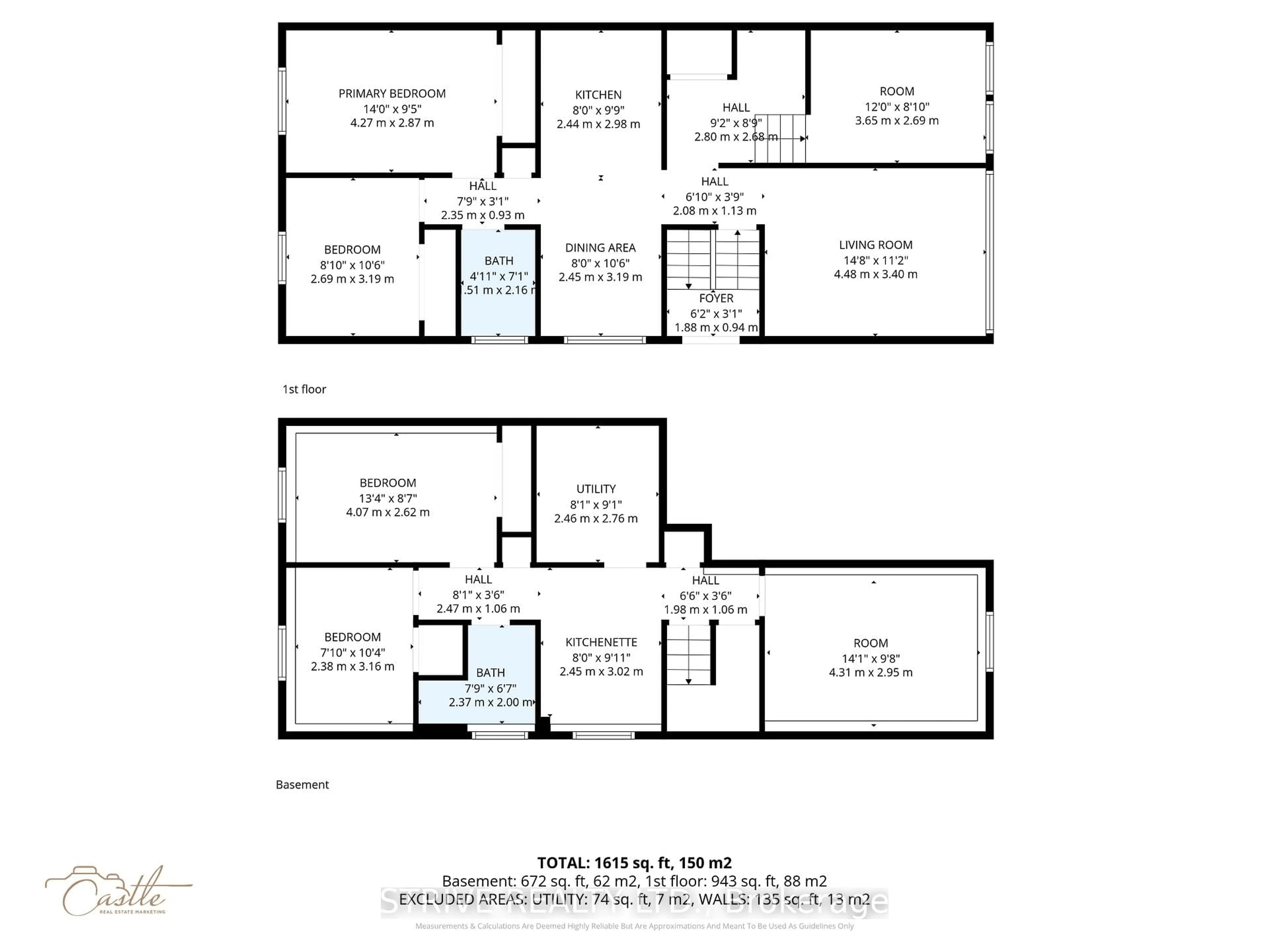 Floor plan for 290 Lakeview Park Ave, Oshawa Ontario L1J 7M5
