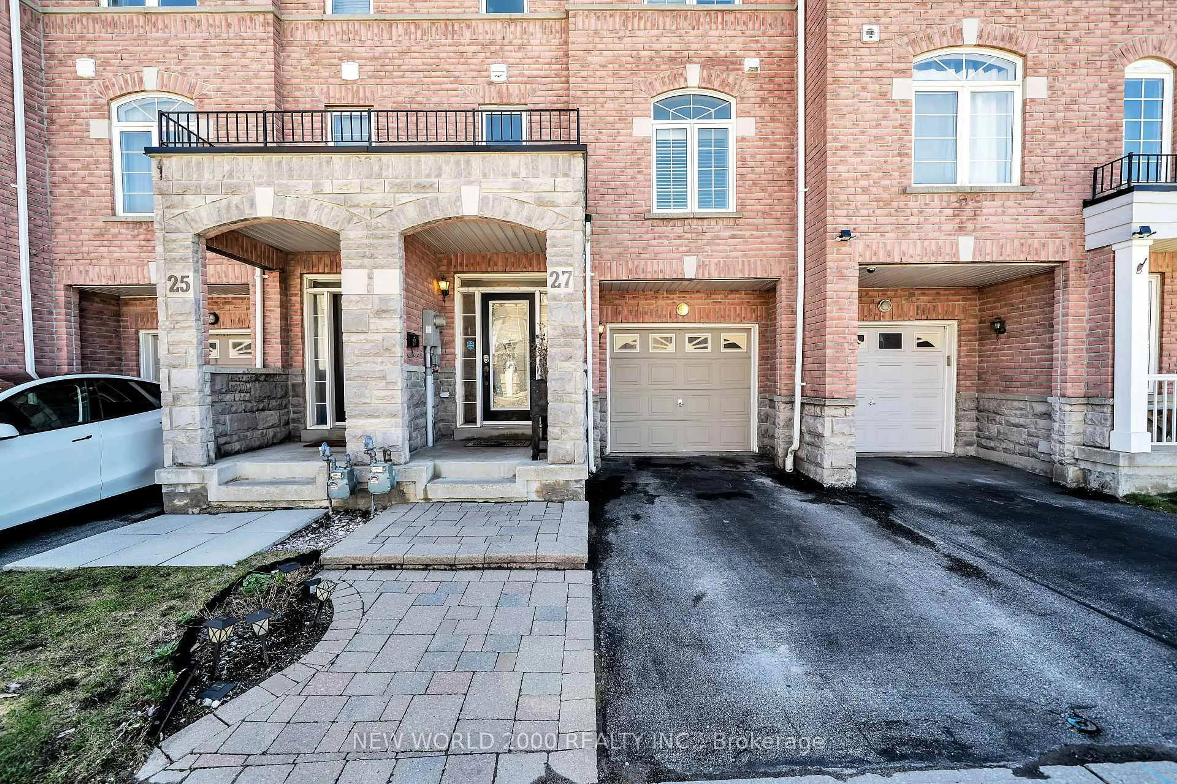 Home with brick exterior material, street for 27 Stonewood St, Ajax Ontario L1S 0B3