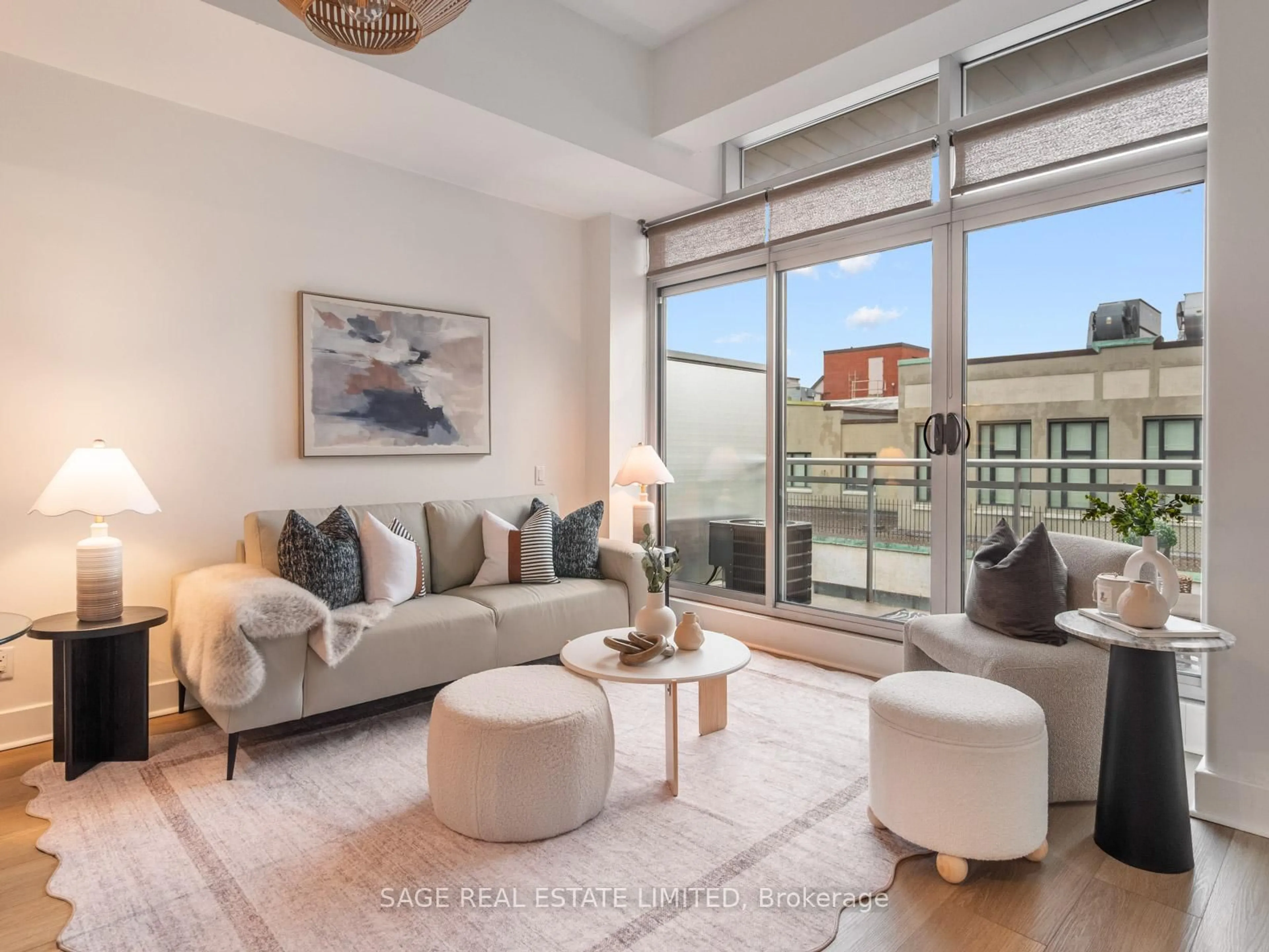 Living room with furniture, unknown for 233 Carlaw Ave #811, Toronto Ontario M4M 3N6