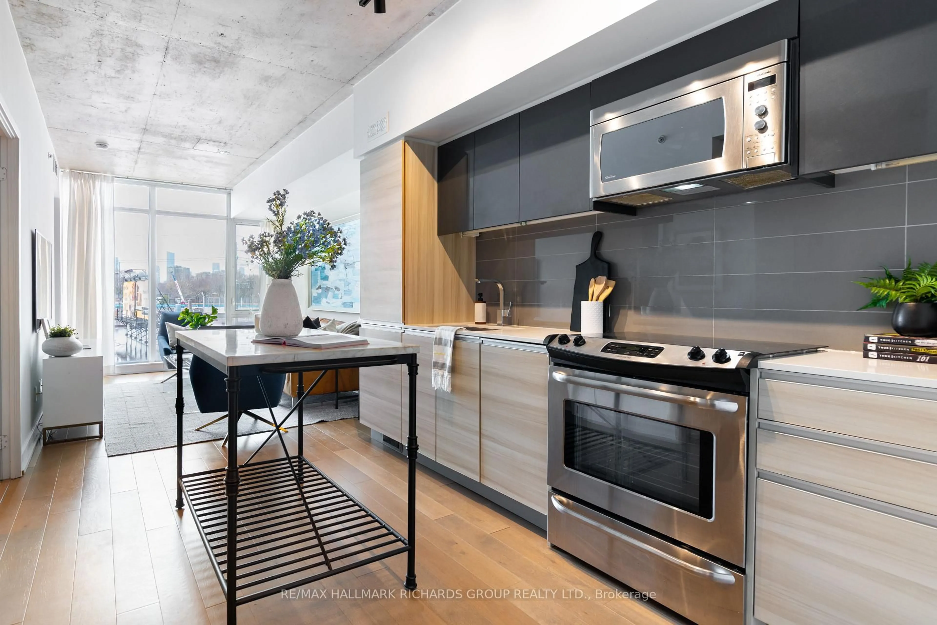 Open concept kitchen, unknown for 1190 Dundas St #419, Toronto Ontario M4M 0C5