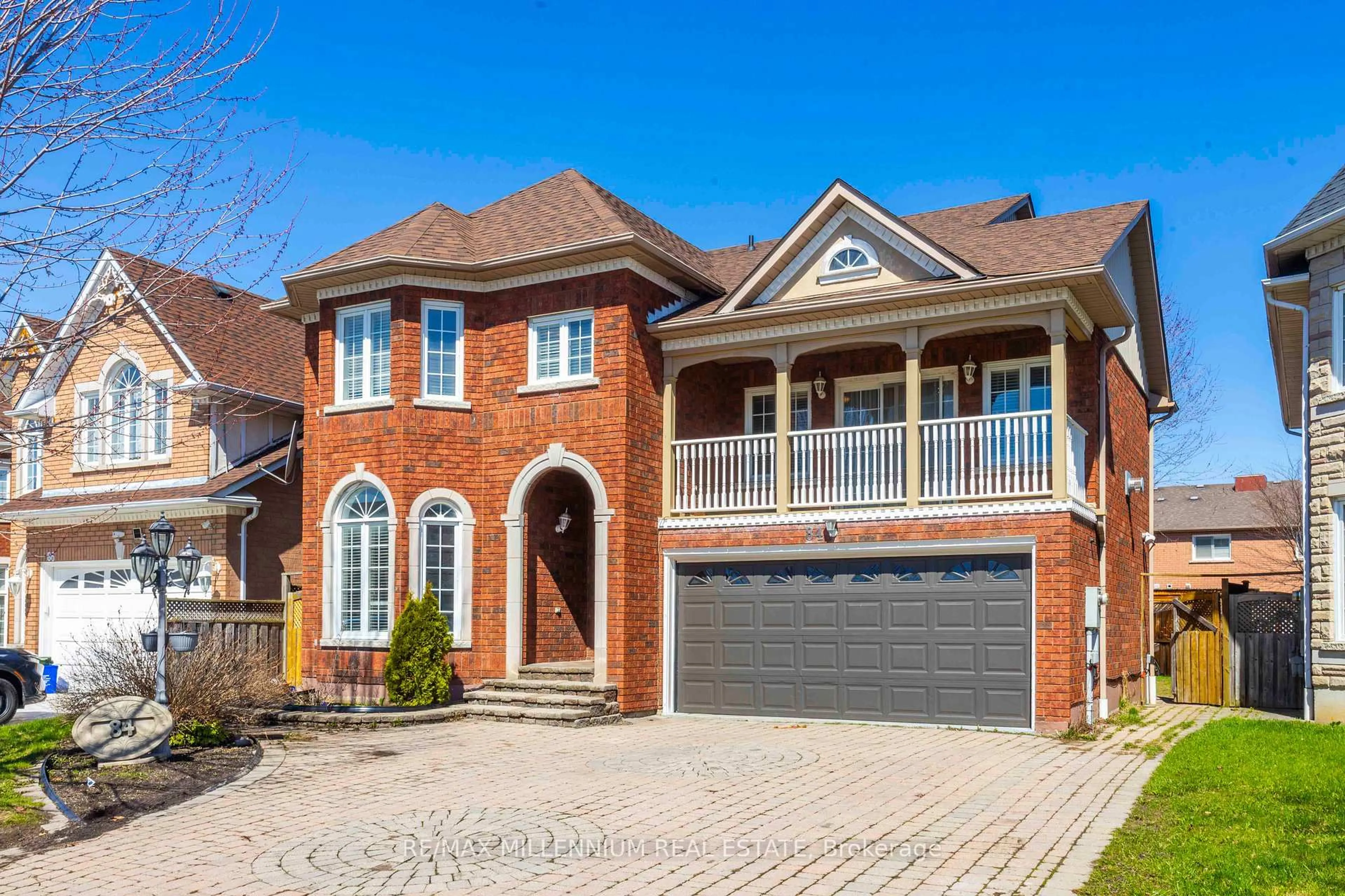 Home with brick exterior material, street for 84 Bowles Dr, Ajax Ontario L1T 4B6