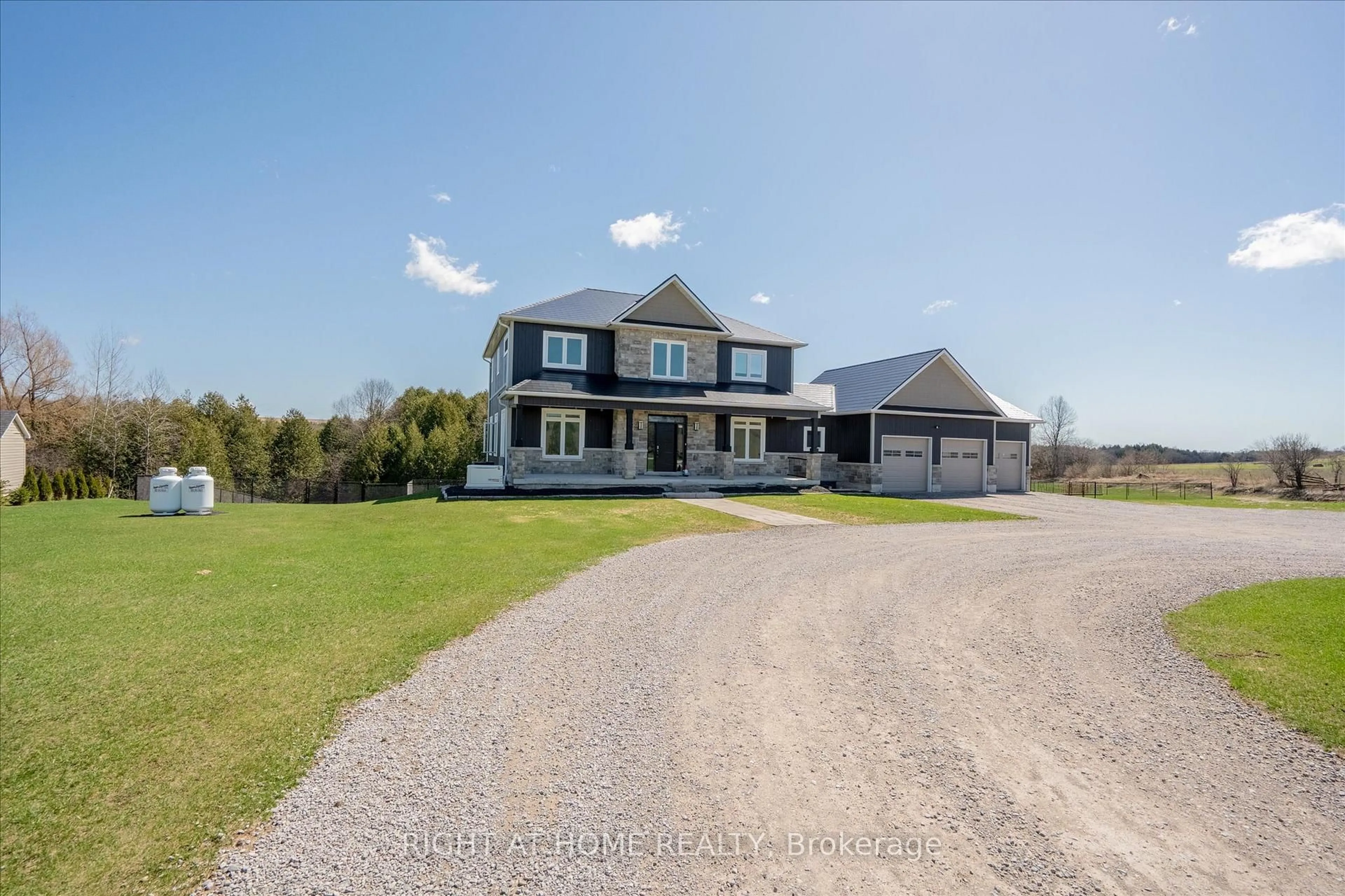 A pic from outside/outdoor area/front of a property/back of a property/a pic from drone, unknown for 4120 Edgerton Rd, Scugog Ontario L0B 1B0