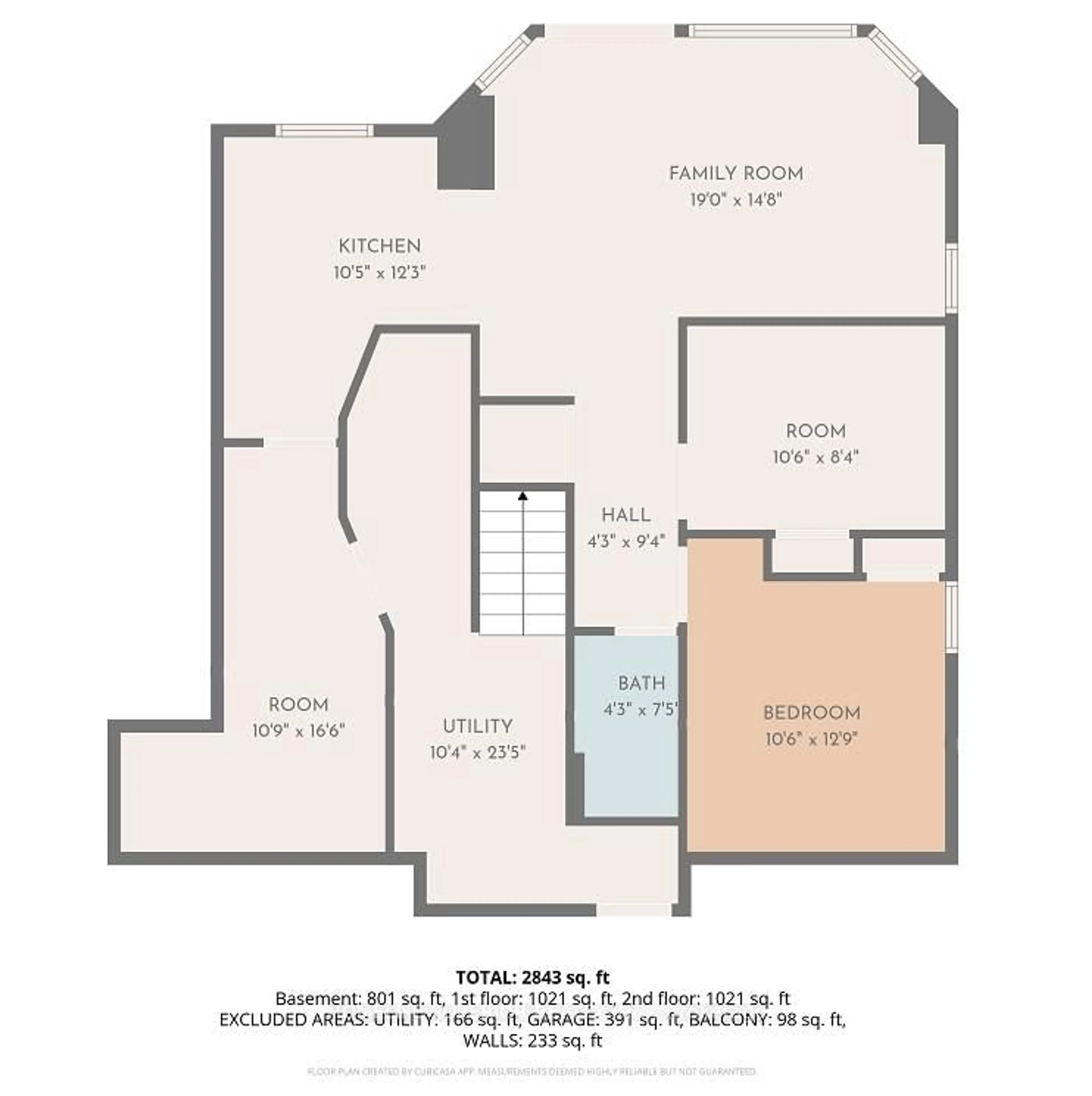 Floor plan for 95 Clune Pl, Whitby Ontario L1R 2C6