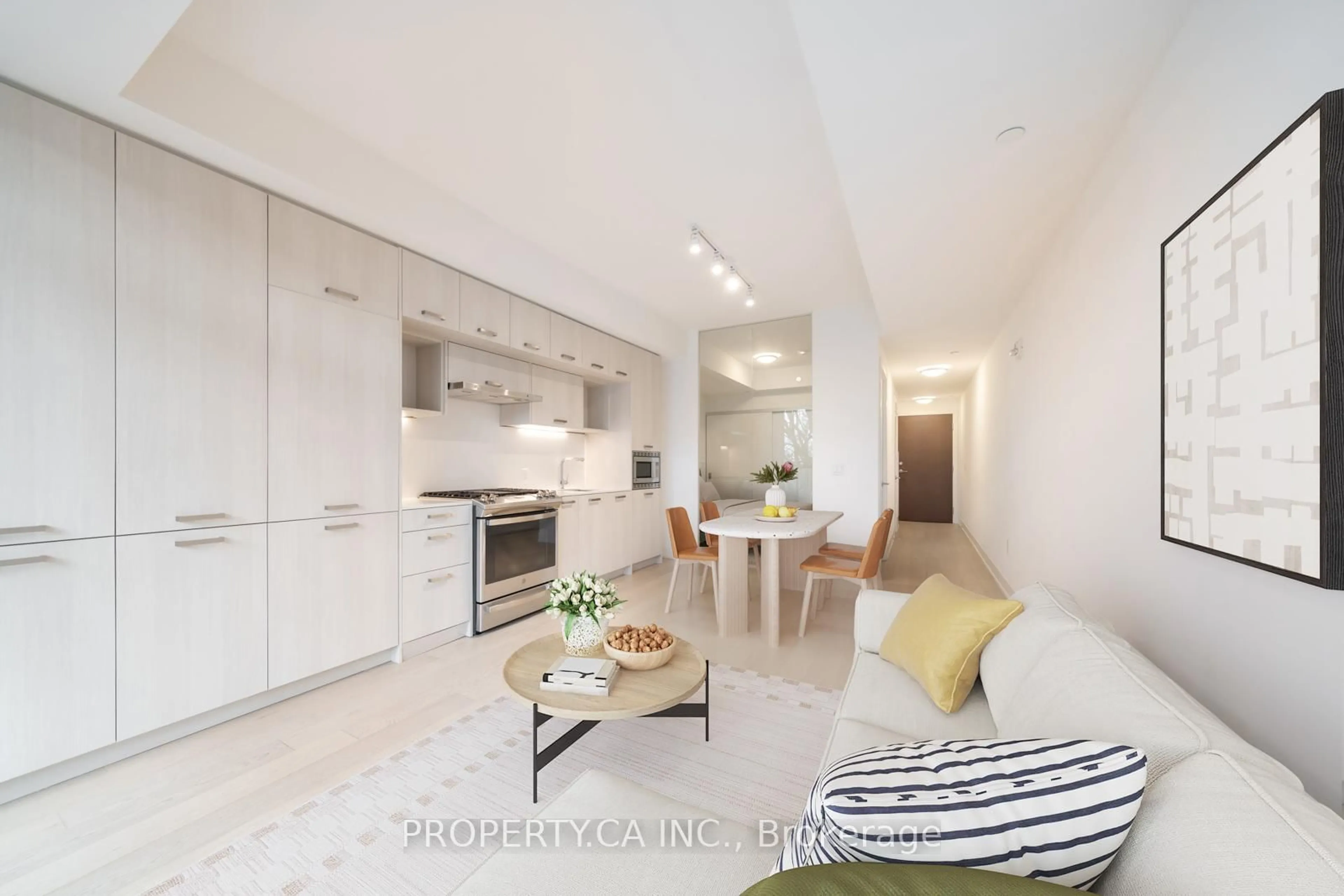 Open concept kitchen, unknown for 1331 Queen St #413, Toronto Ontario M4L 0B1