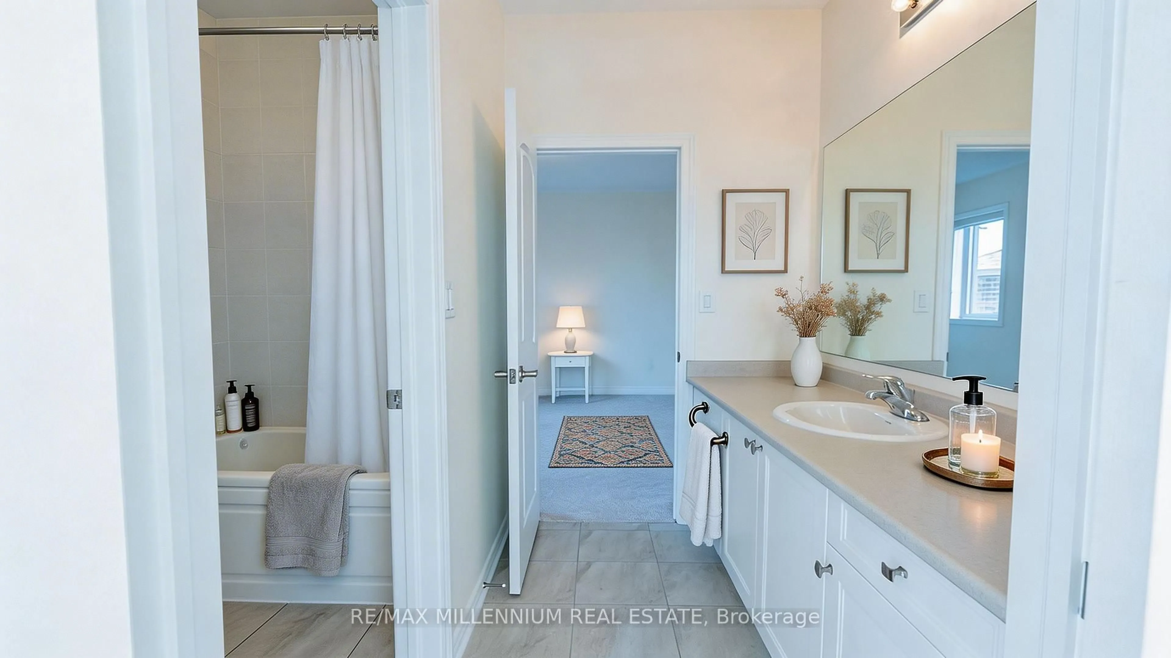 Contemporary bathroom, ceramic/tile floor for 1210 Plymouth Dr, Oshawa Ontario L1L 0T4