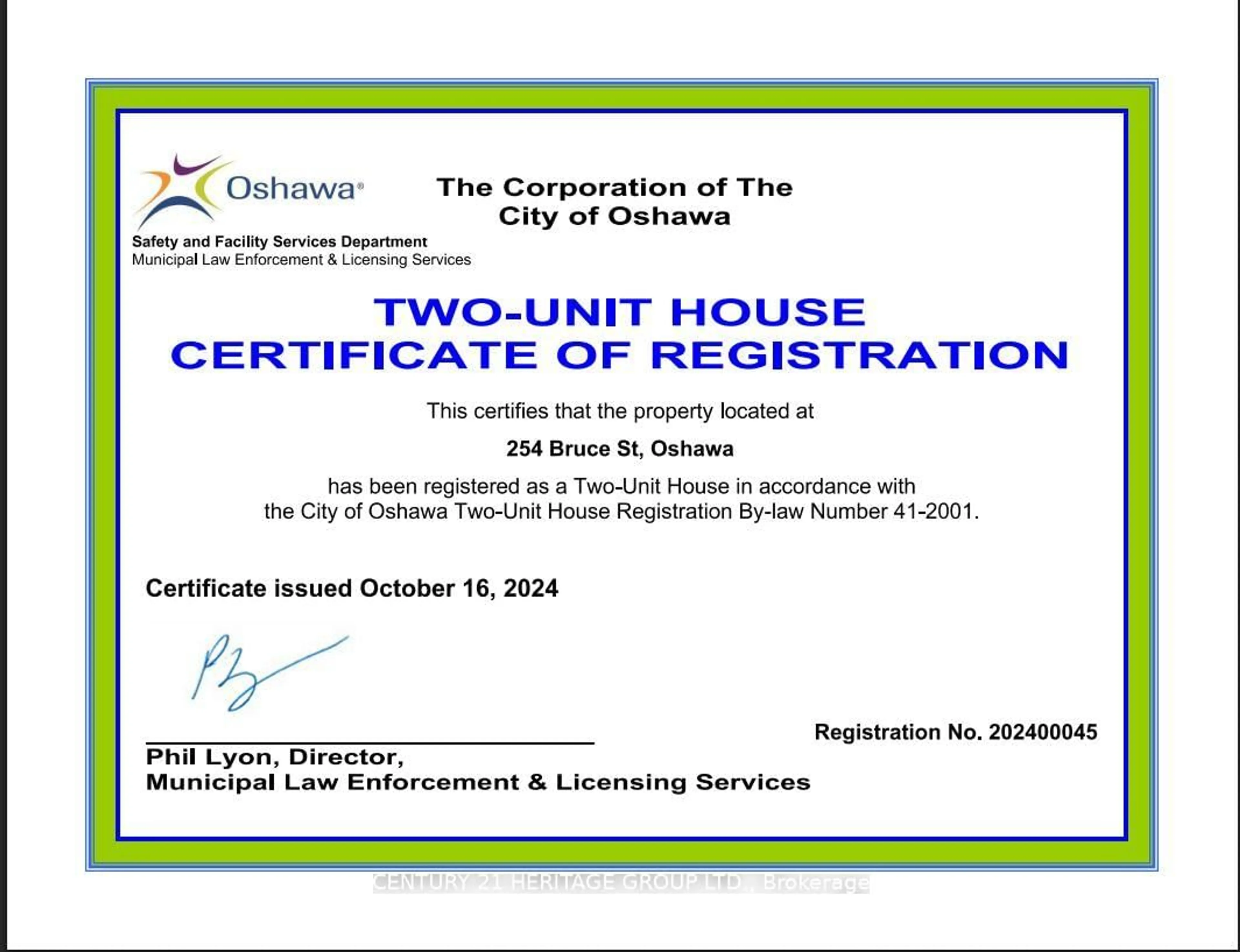 Unknown for 254 Bruce St, Oshawa Ontario L1H 1R5