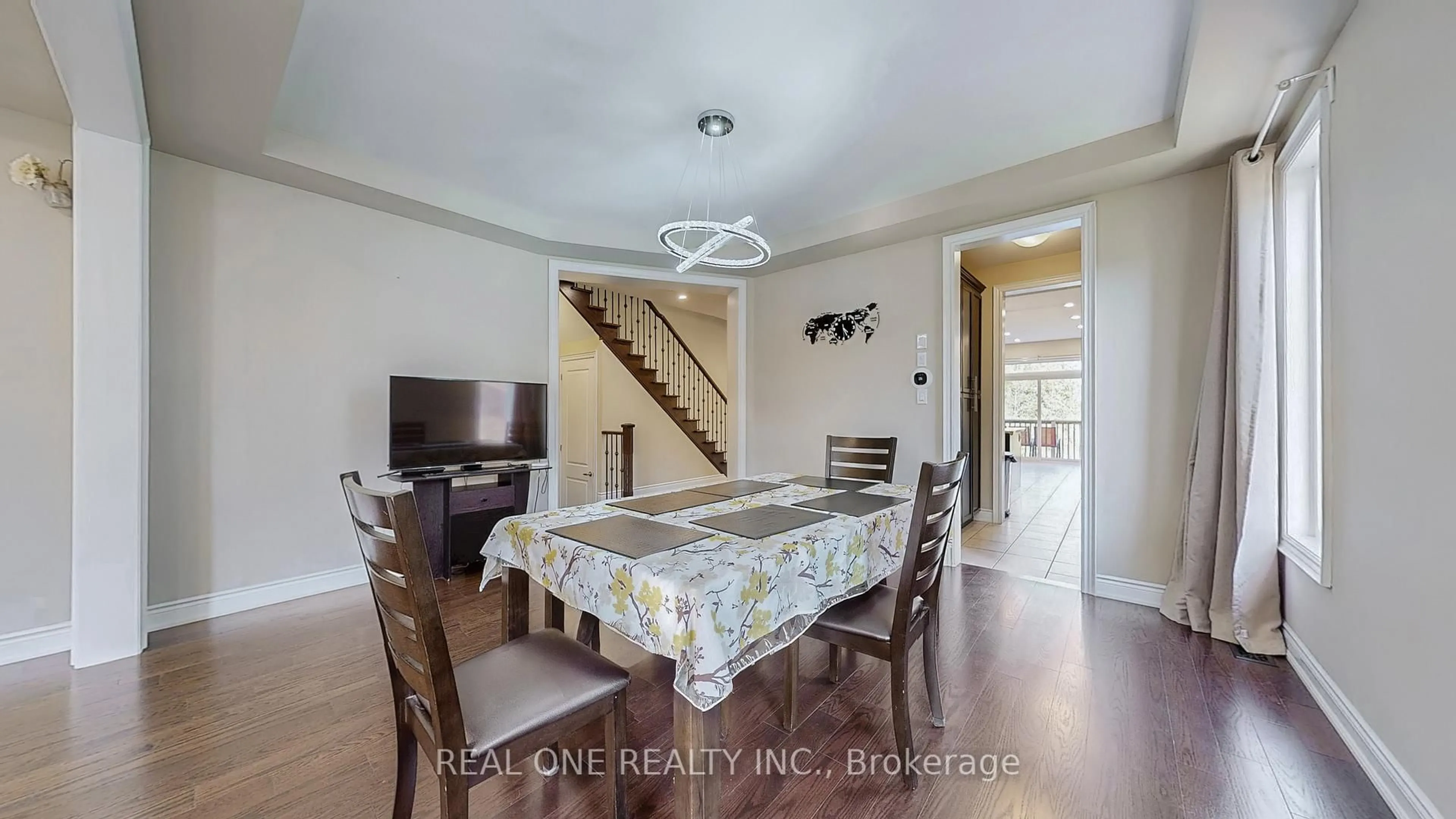 Dining room, wood/laminate floor for 1815 Fairport Rd #6, Pickering Ontario L1V 1T2