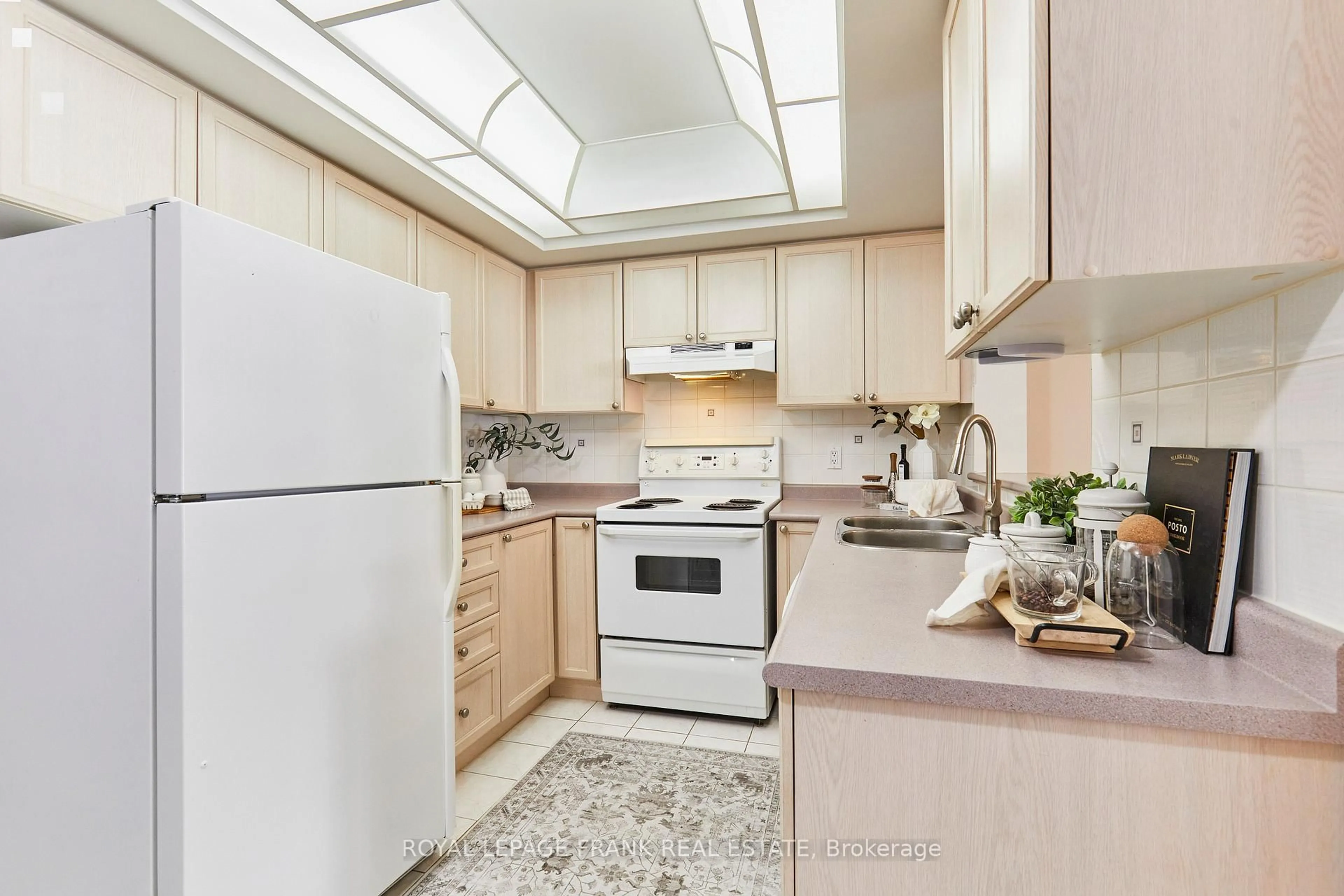 Standard kitchen, ceramic/tile floor for 1400 The Esplanade #707, Pickering Ontario L1V 6V2