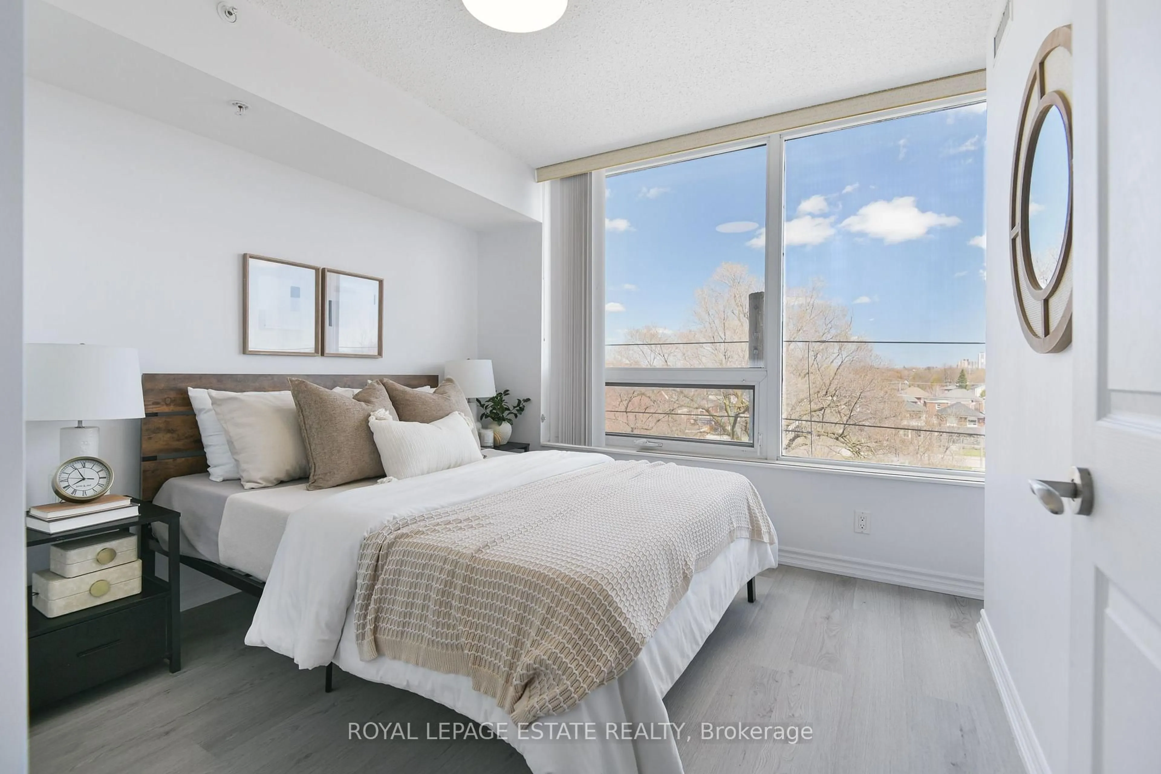 Bedroom with bed, unknown for 280 Donlands Ave #505, Toronto Ontario M4J 0A3