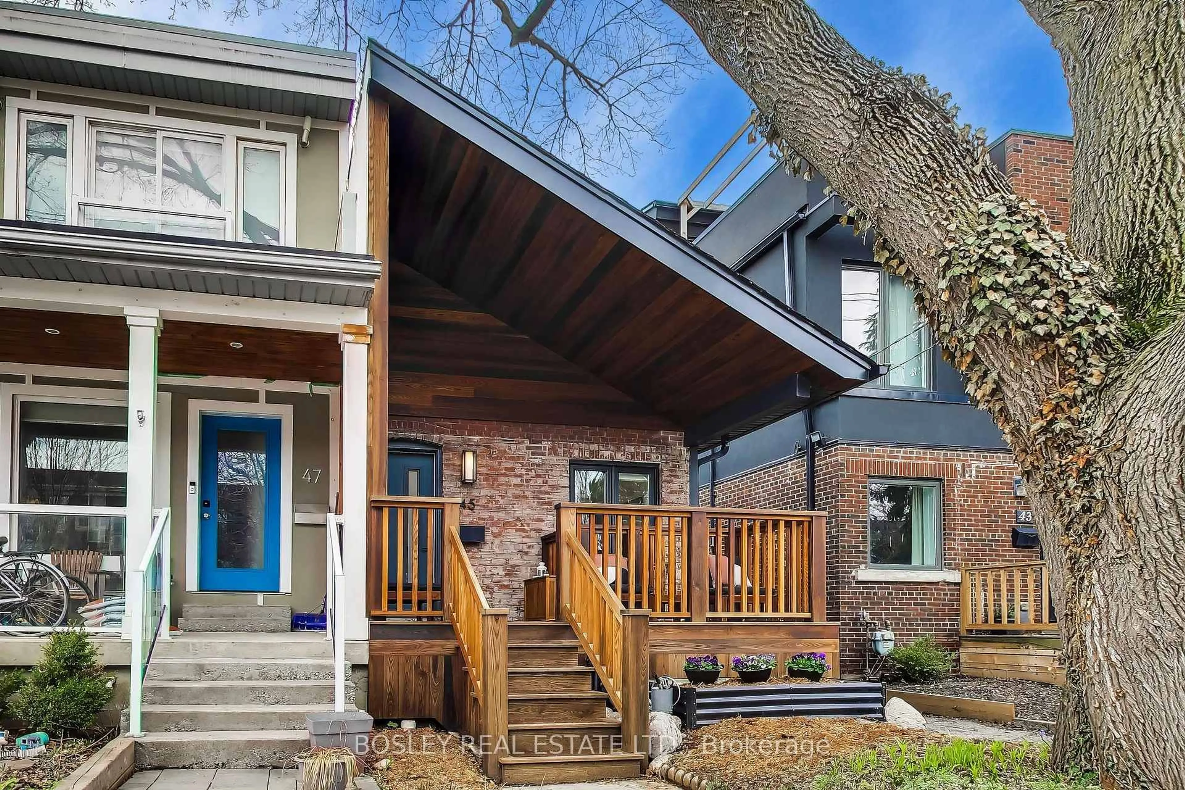 Home with brick exterior material, street for 45 Berkshire Ave, Toronto Ontario M4M 2Z6