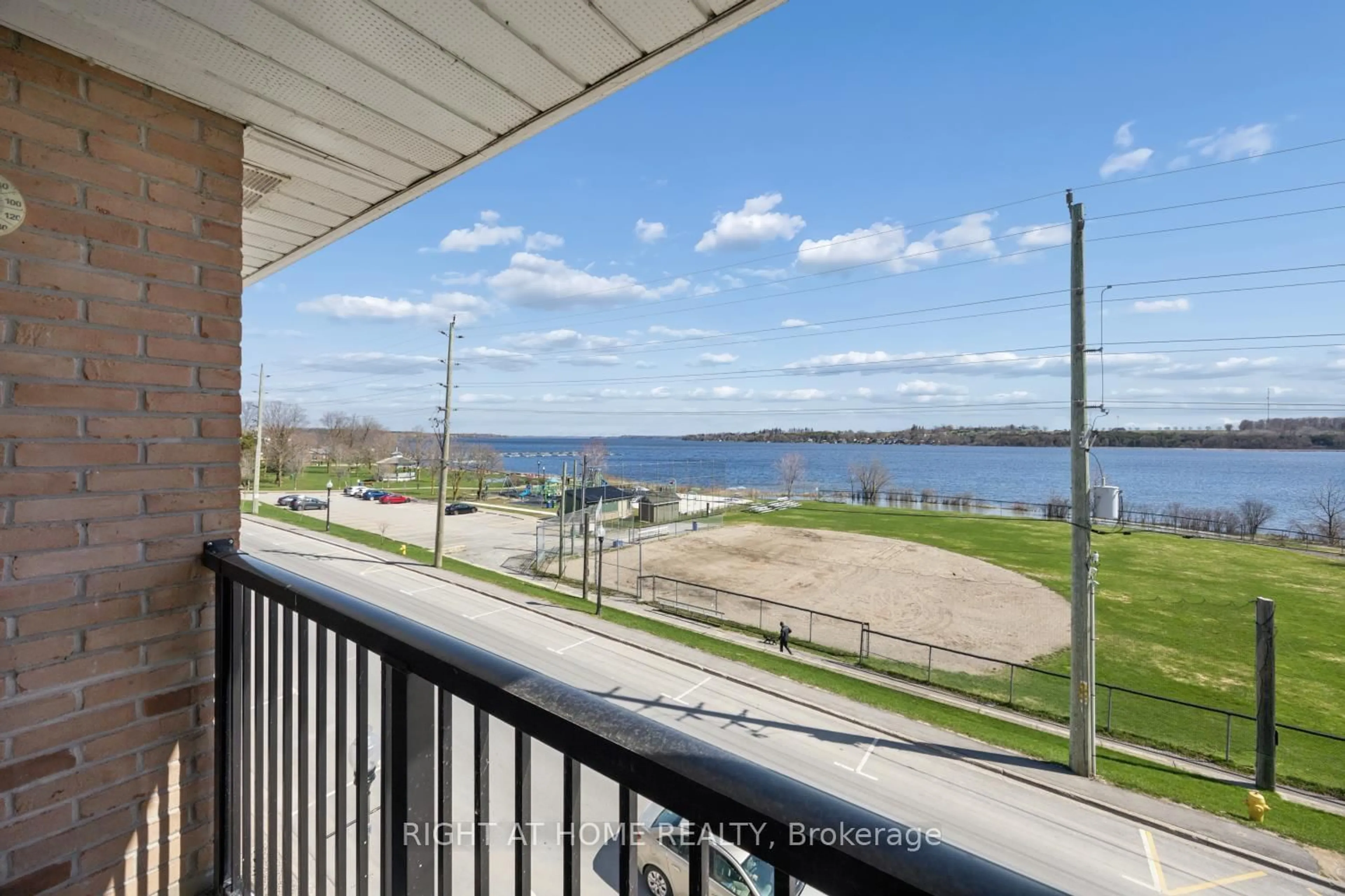 Balcony in the apartment, water/lake/river/ocean view for 108 water St #301, Scugog Ontario L9L 1R2