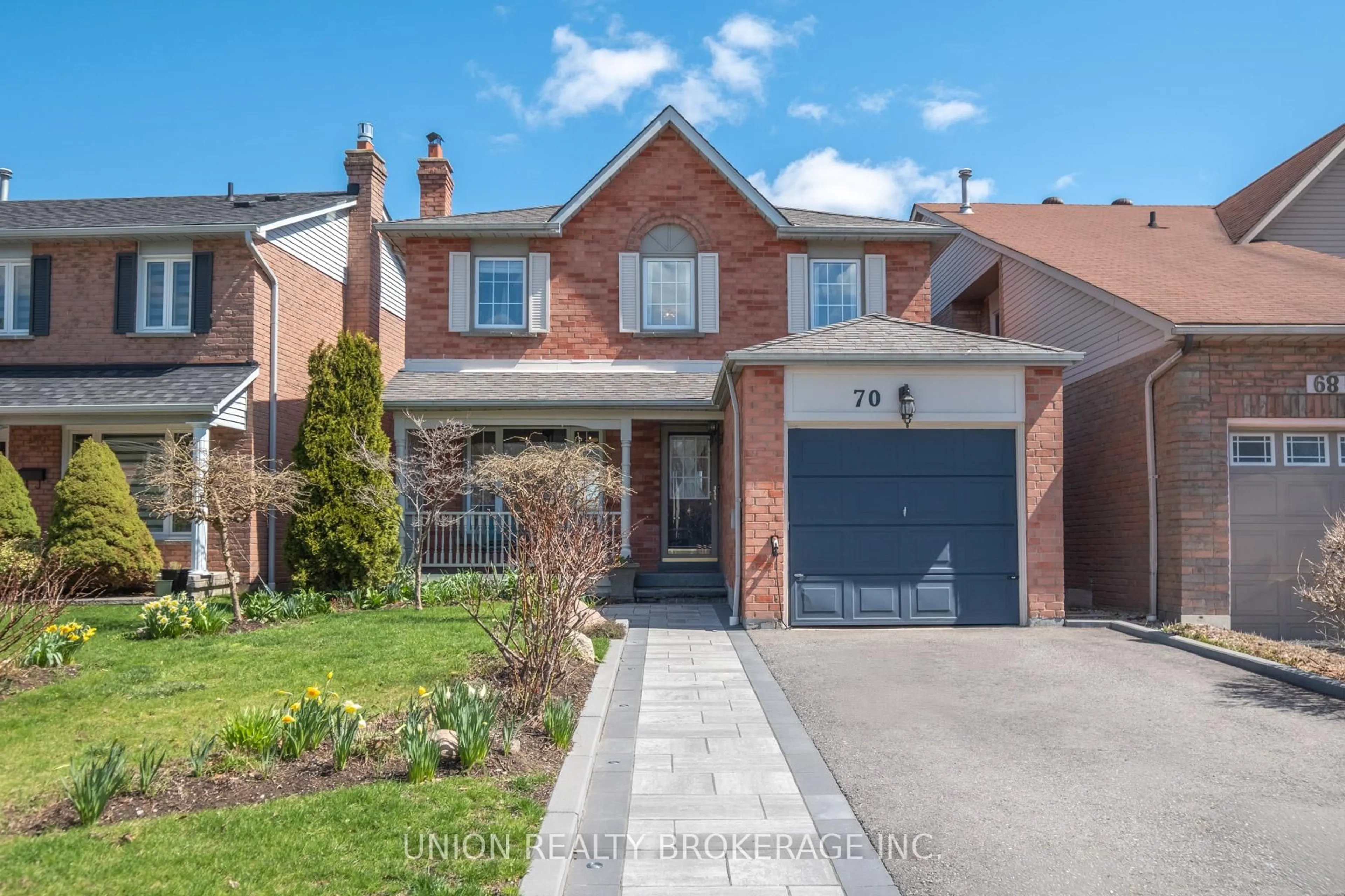 Home with brick exterior material, street for 70 Bornholm Dr, Toronto Ontario M1C 4N2