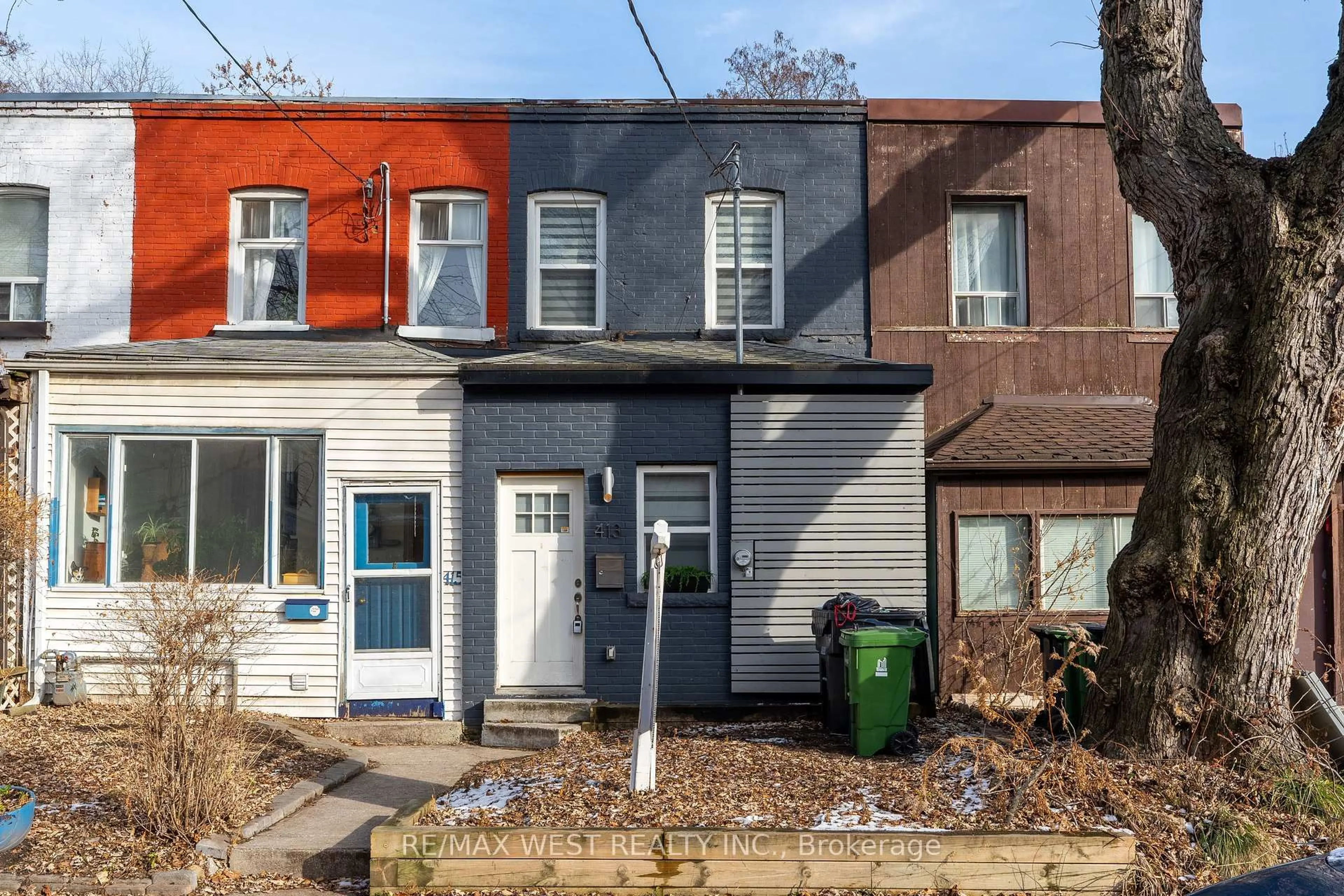 Home with brick exterior material, street for 413 Leslie St, Toronto Ontario M4M 3E3
