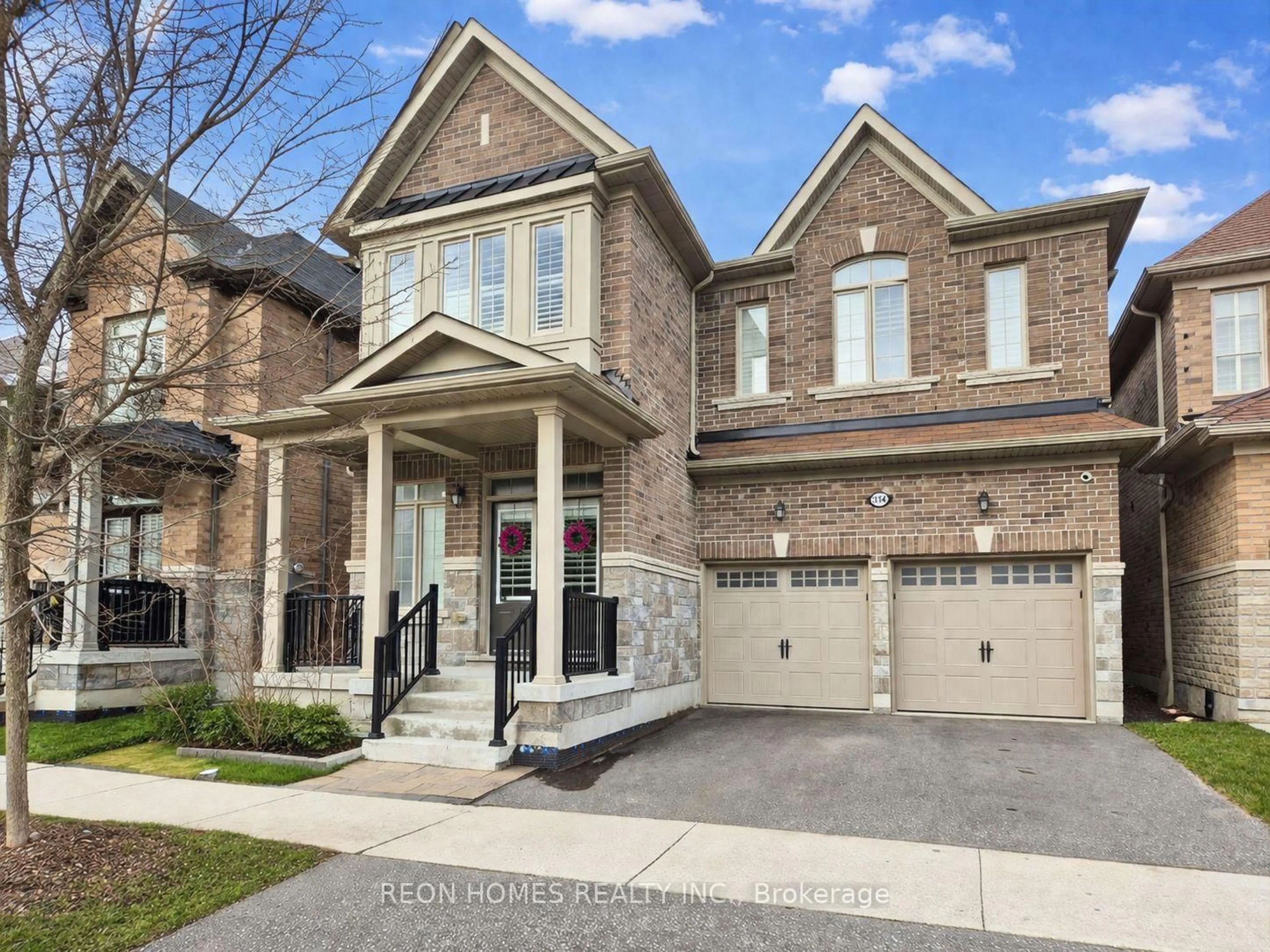 Home with brick exterior material, street for 2142 Saffron Dr, Pickering Ontario L1X 0E2