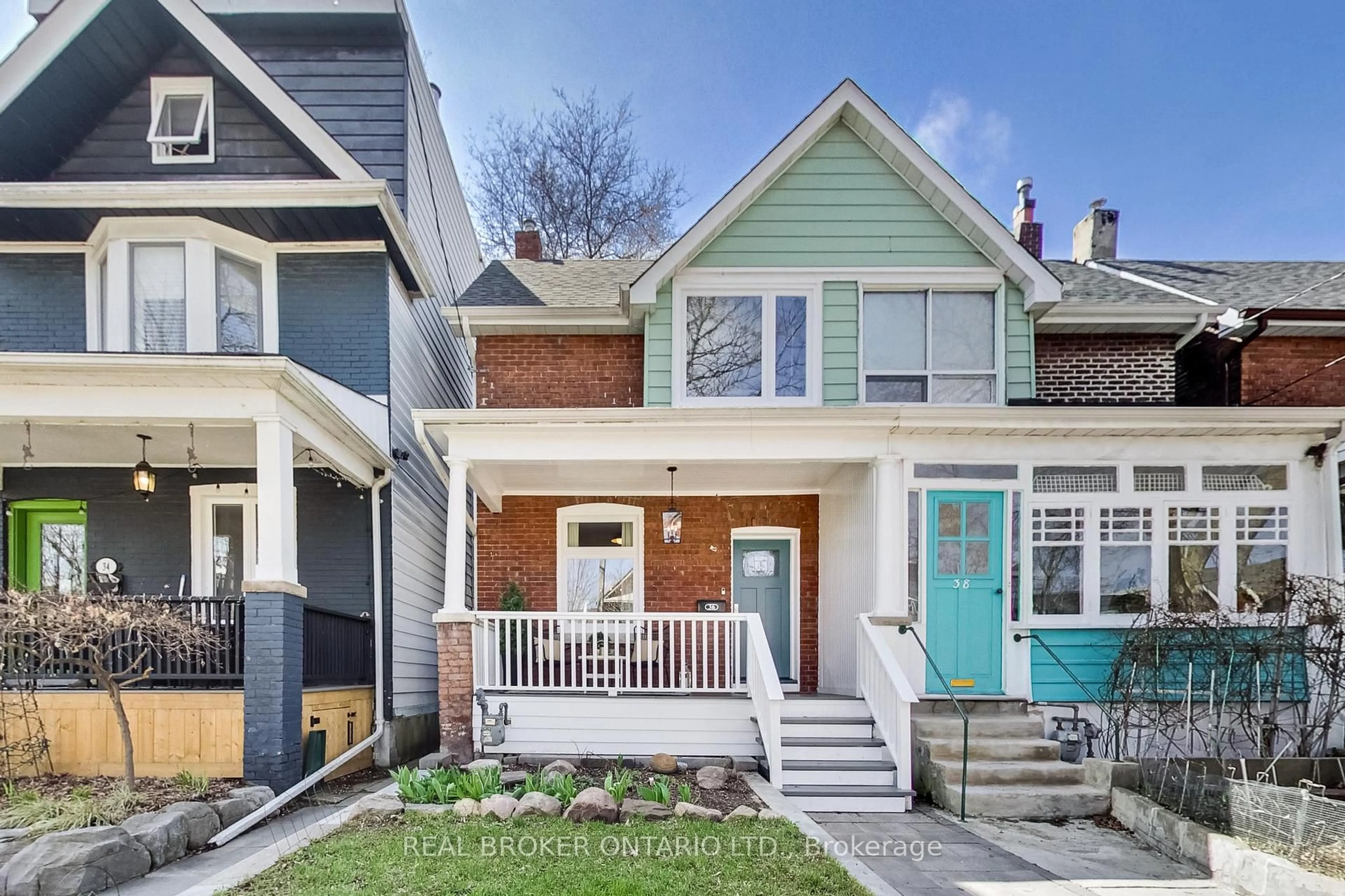 Home with brick exterior material, street for 36 Fenwick Ave, Toronto Ontario M4K 3H3