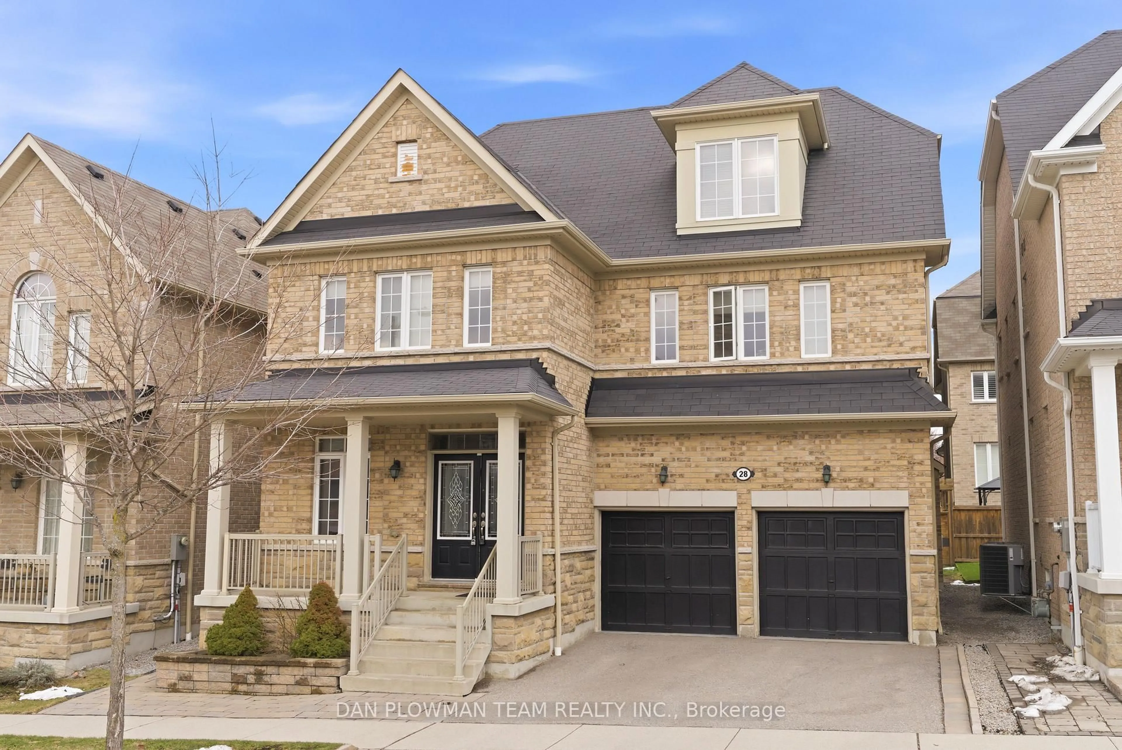 Home with brick exterior material, street for 28 Sheldon Dr, Ajax Ontario L1T 0L9
