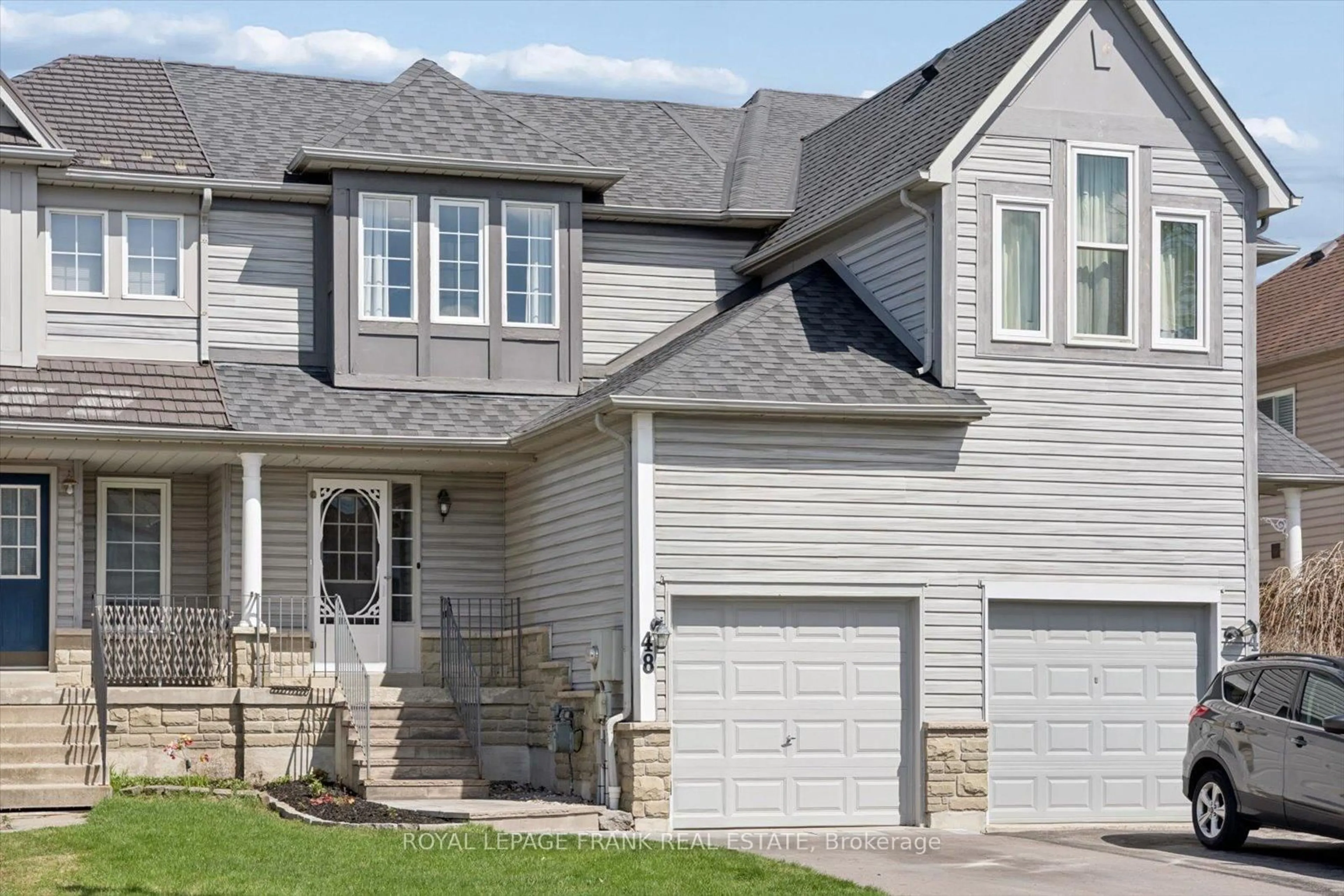 Home with vinyl exterior material, street for 48 Shady Lane Cres, Clarington Ontario L1C 5B2