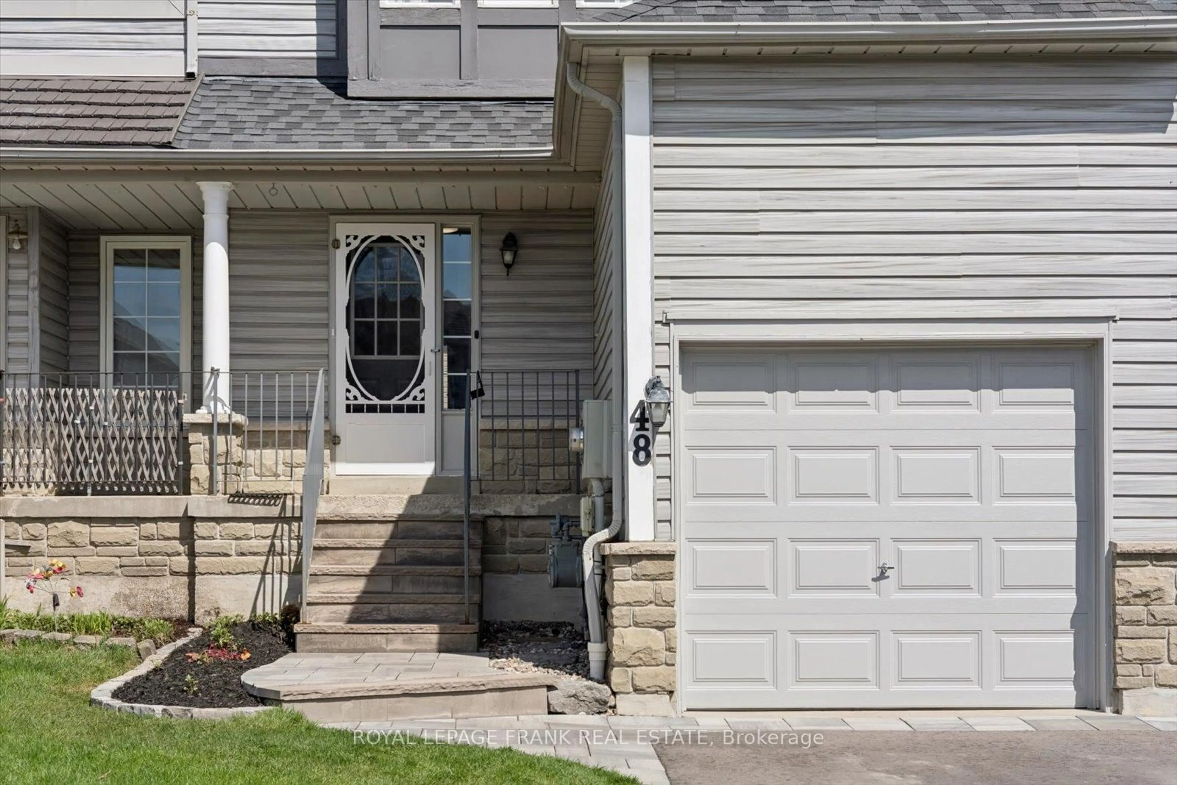 Home with vinyl exterior material, street for 48 Shady Lane Cres, Clarington Ontario L1C 5B2